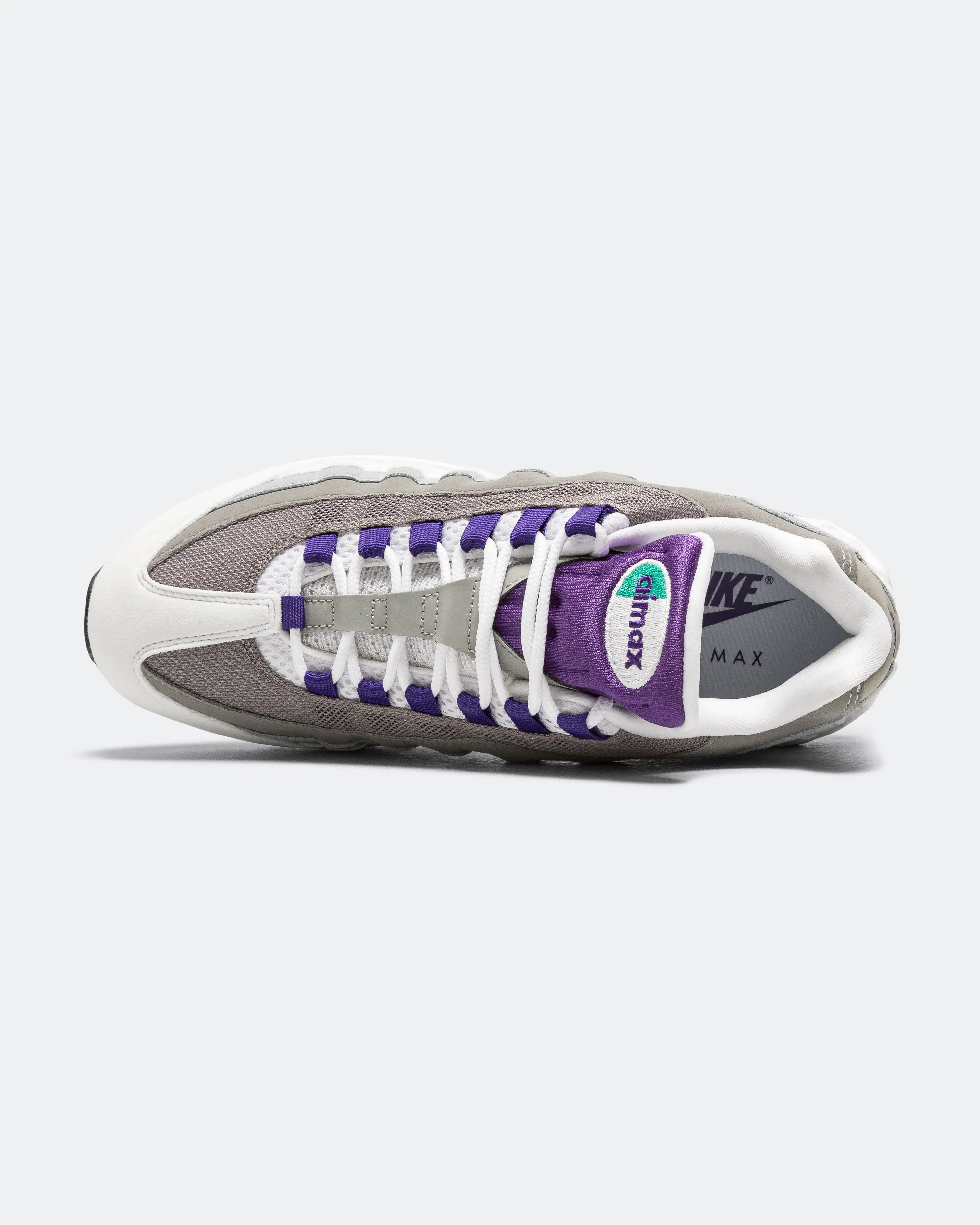 Nike Womens Air Max 95 OG - White/Court Purple-Emerald Green