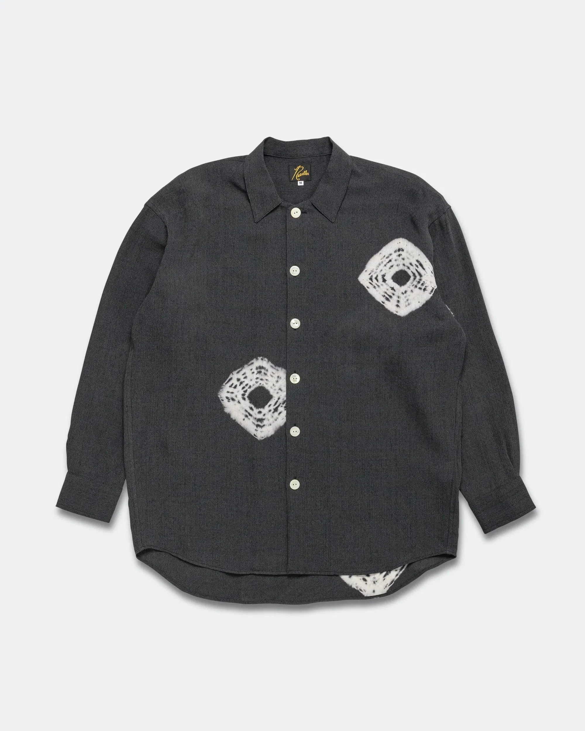 Needles Uncon Shirt - Charcoal Tie Dye/Crepe