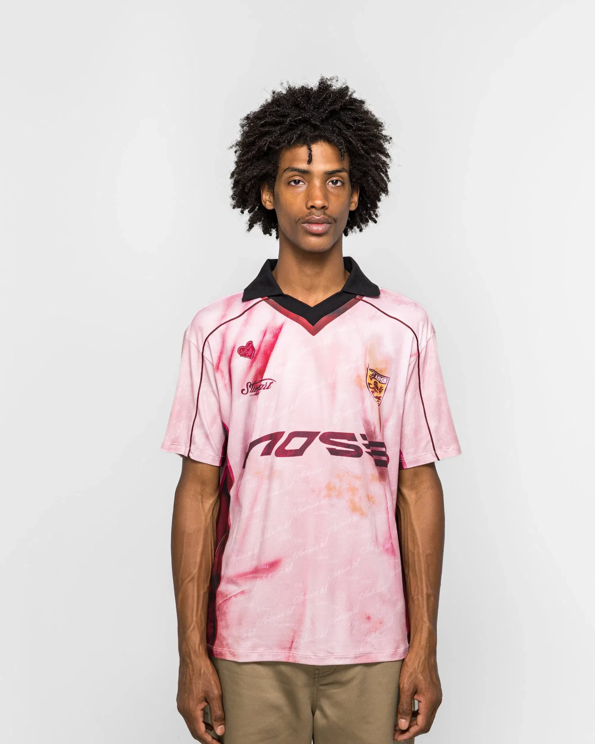 Andersson Bell Printed Football Jersey T-Shirt - Pink