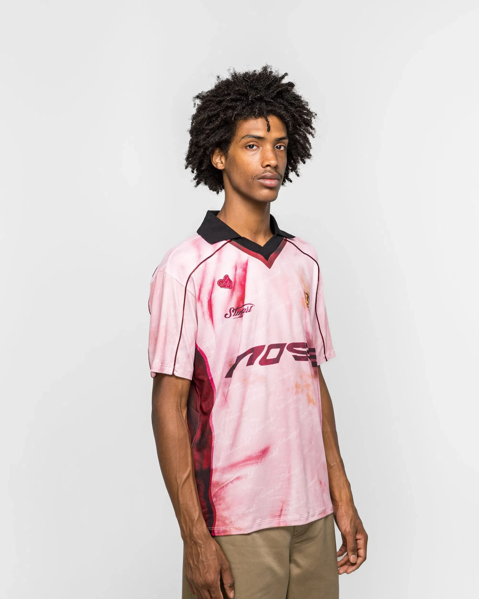Andersson Bell Printed Football Jersey T-Shirt - Pink