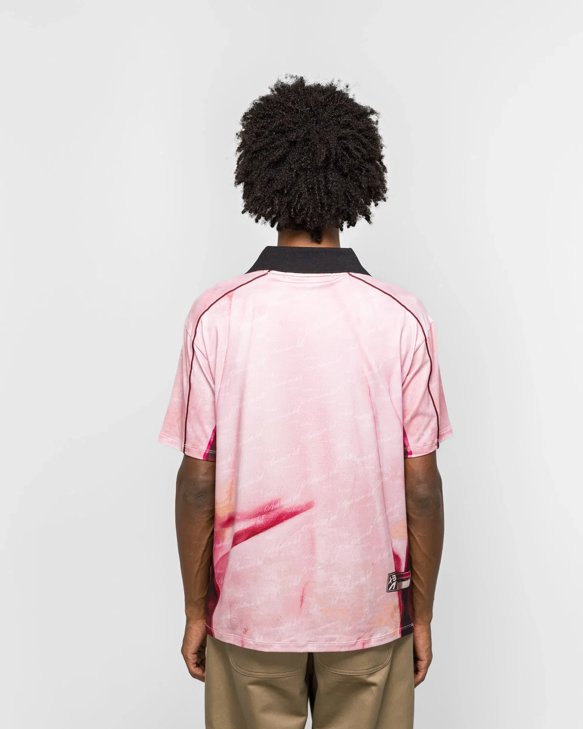 Andersson Bell Printed Football Jersey T-Shirt - Pink