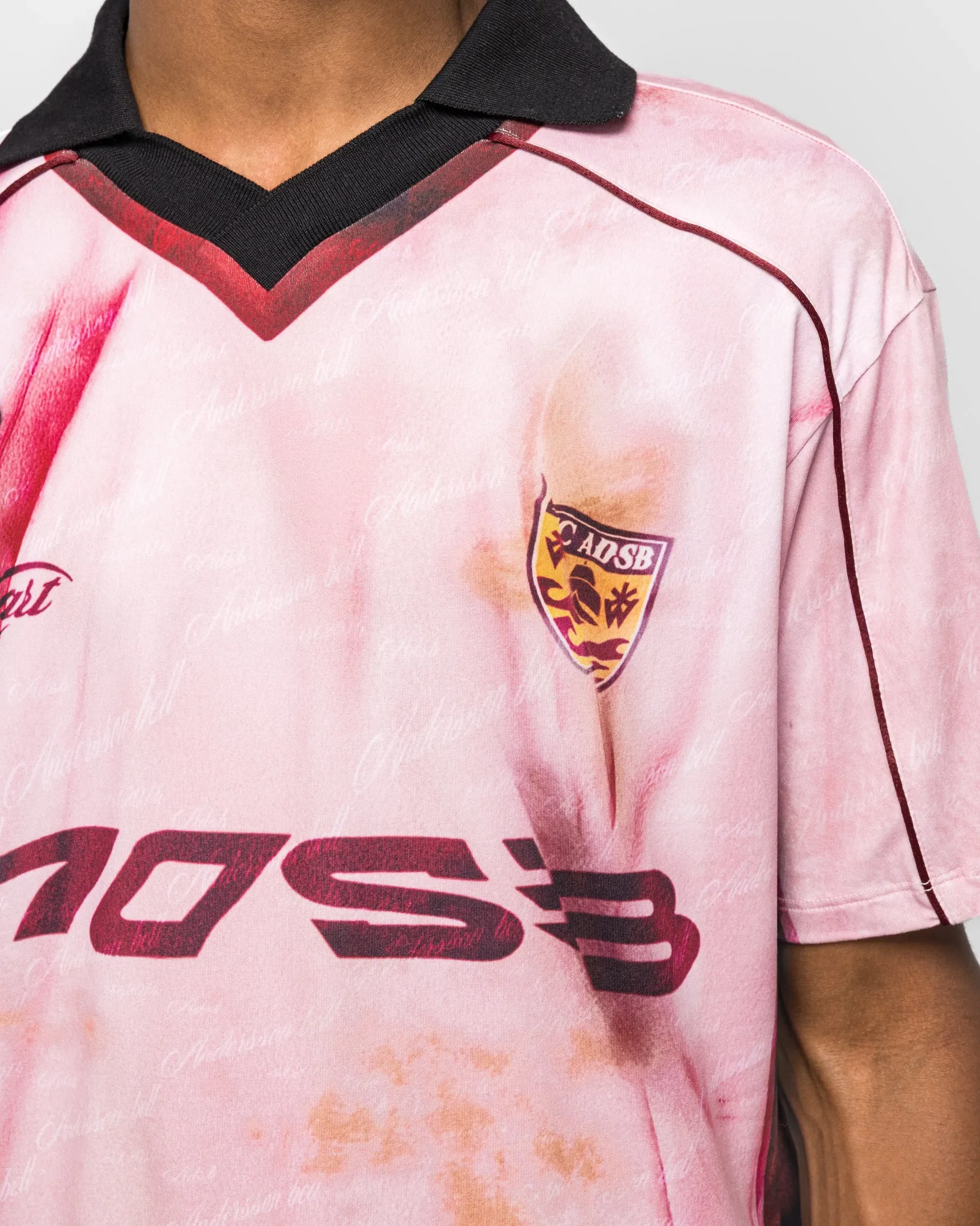 Andersson Bell Printed Football Jersey T-Shirt - Pink