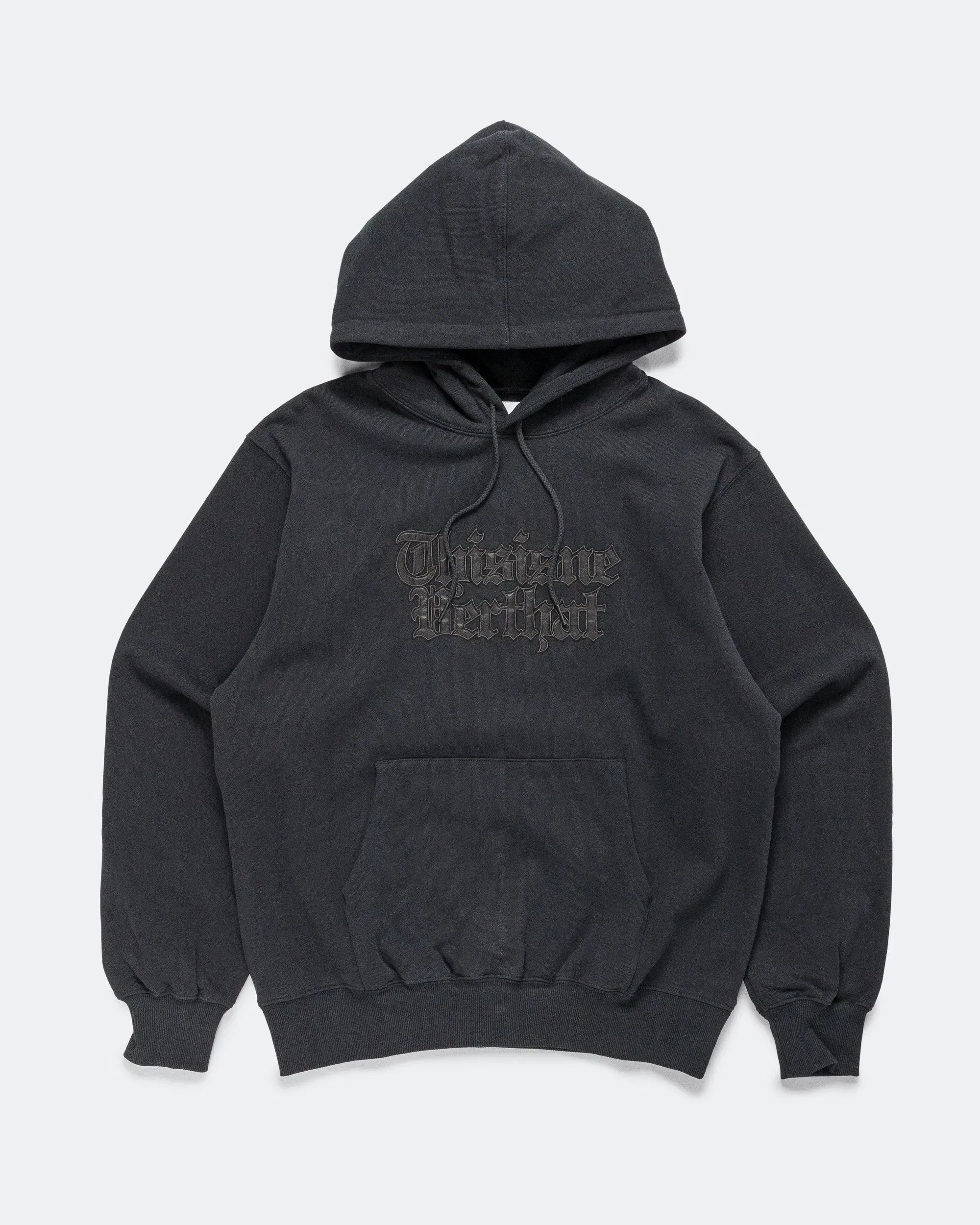 thisisneverthat Old English Logo Hoodie - Black