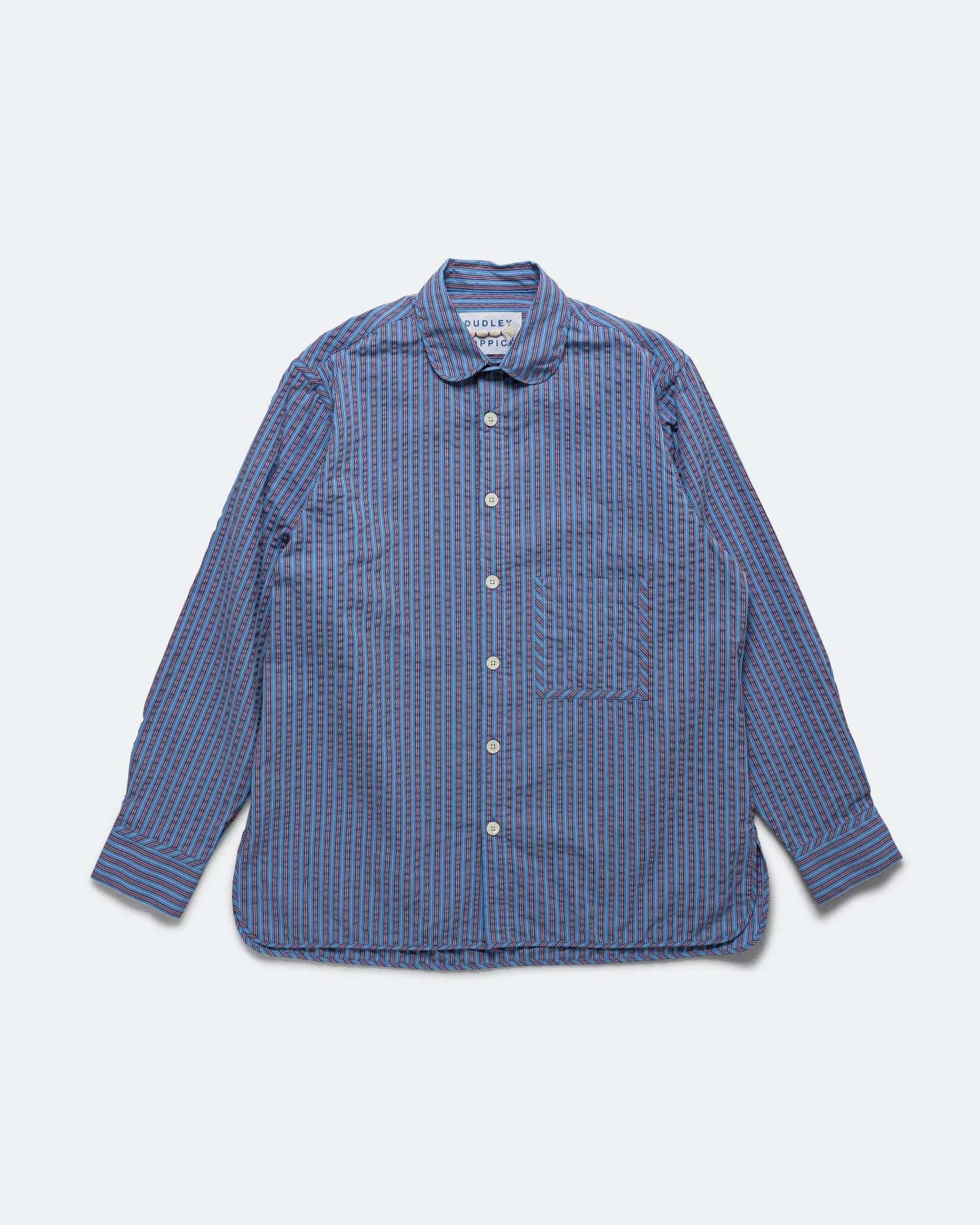 Dudley Coppice The Gardeners Shirt - Sunset Seersucker