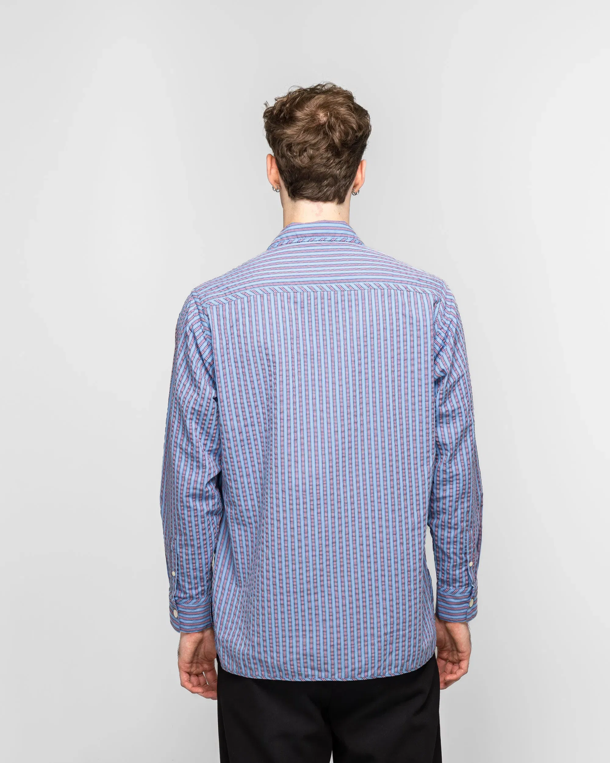Dudley Coppice The Gardeners Shirt - Sunset Seersucker