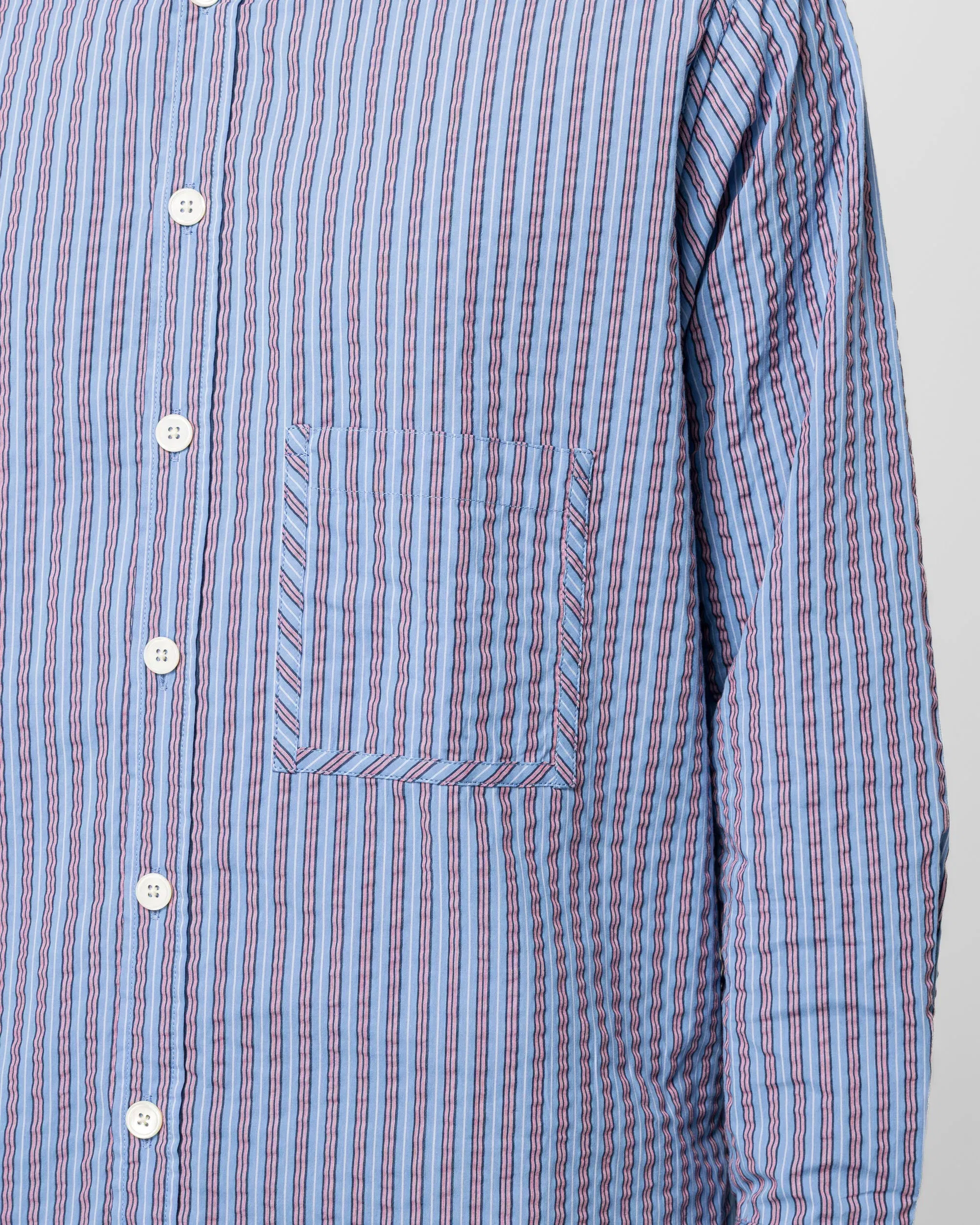 Dudley Coppice The Gardeners Shirt - Sunset Seersucker