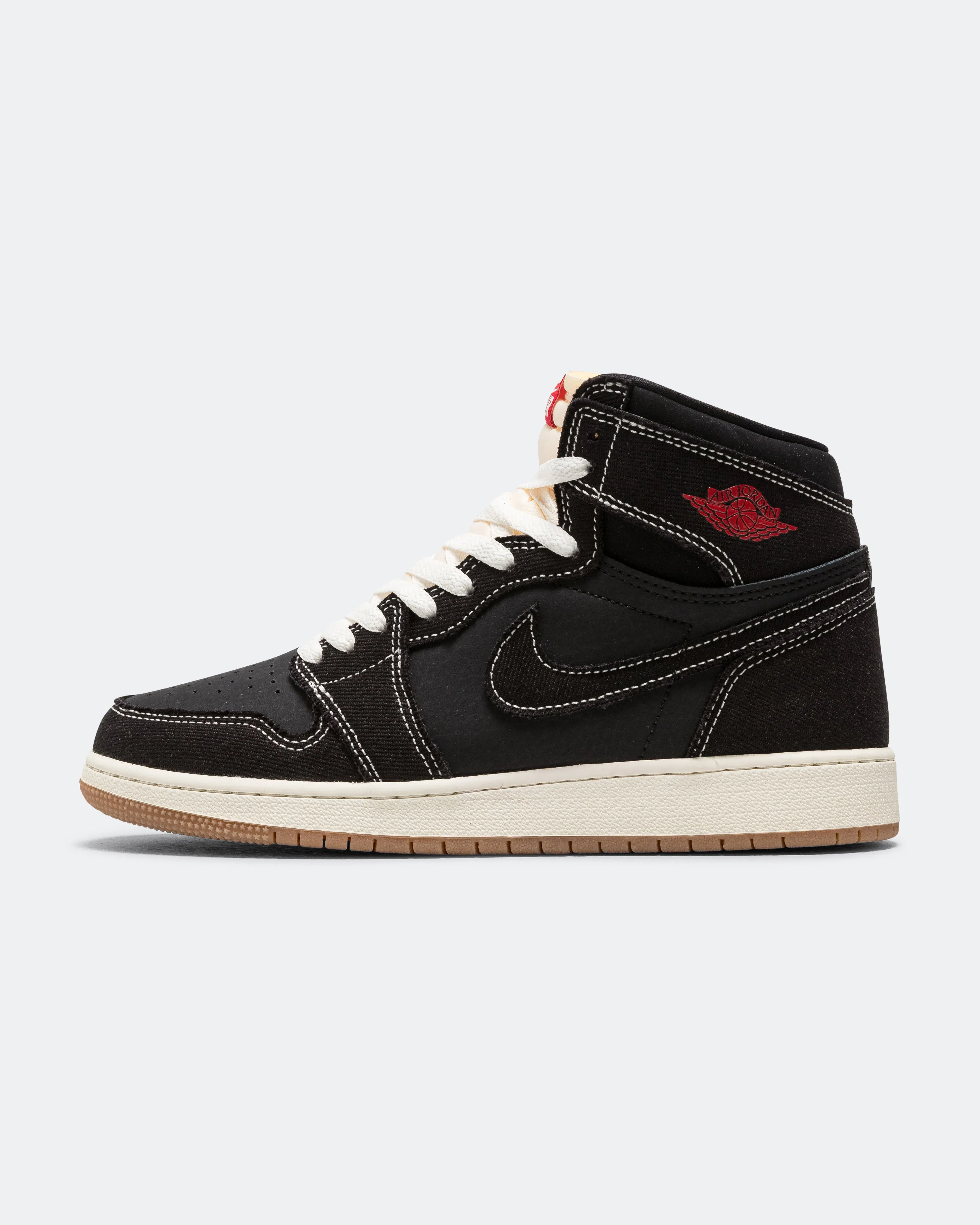 Air Jordan 1 RTR High OG FC (GS) - Black/University Red-Sail-Gum Brown