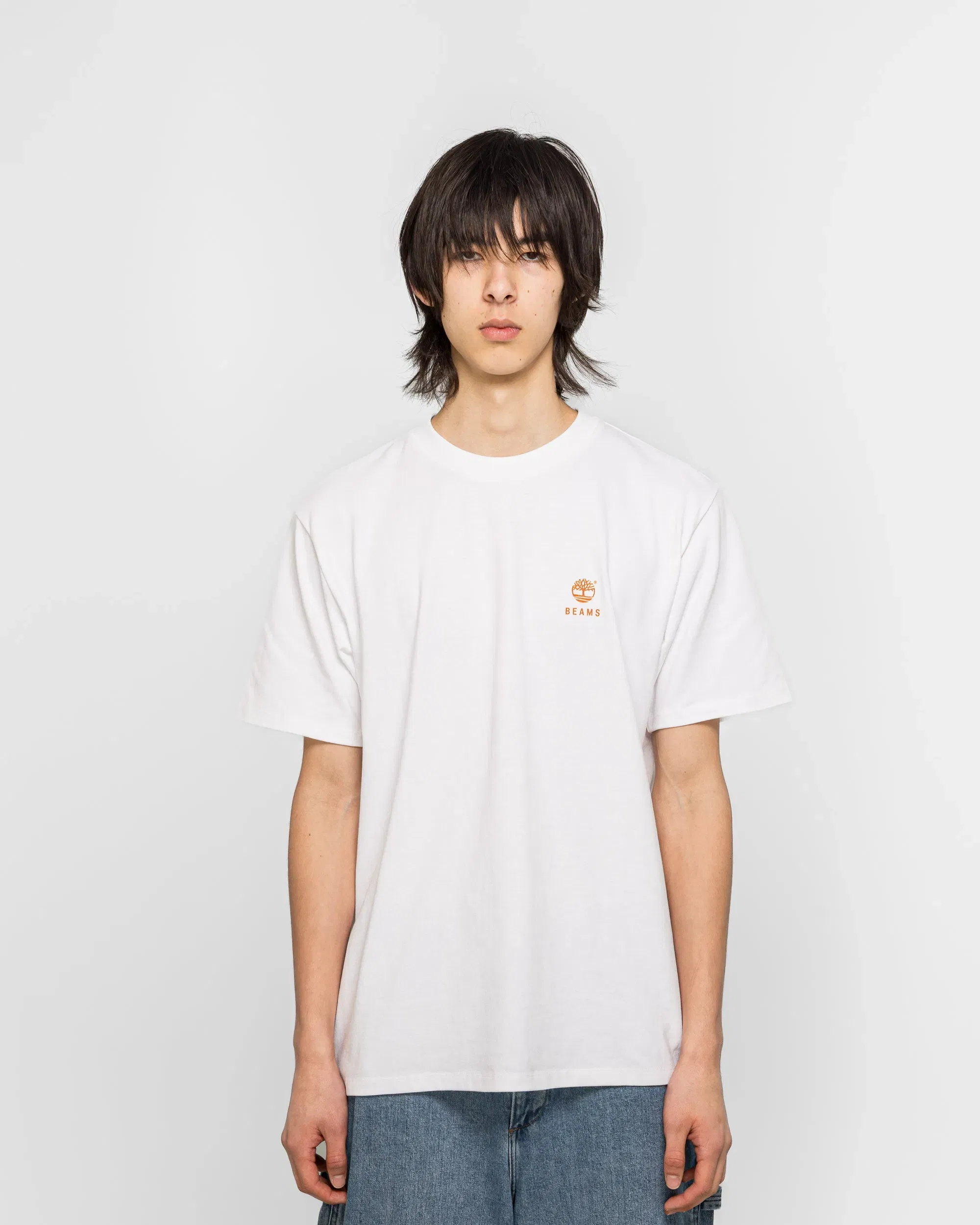 Timberland Cotton Print T-Shirt x BEAMS - White