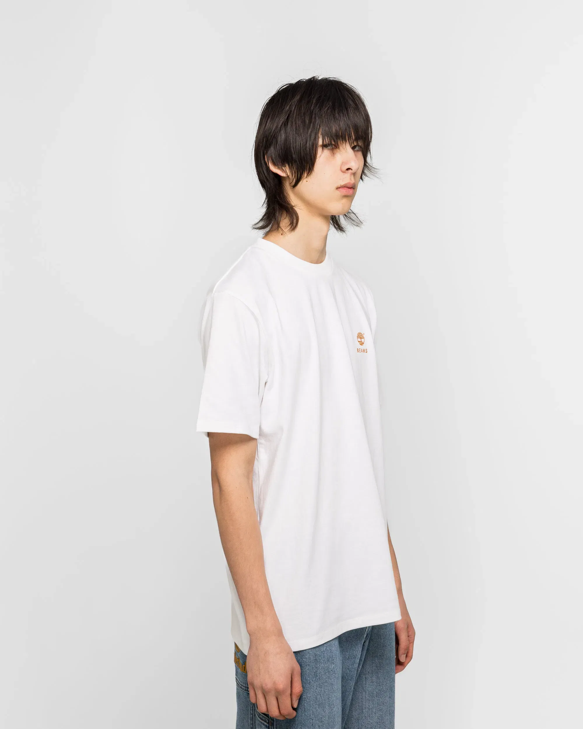 Timberland Cotton Print T-Shirt x BEAMS - White
