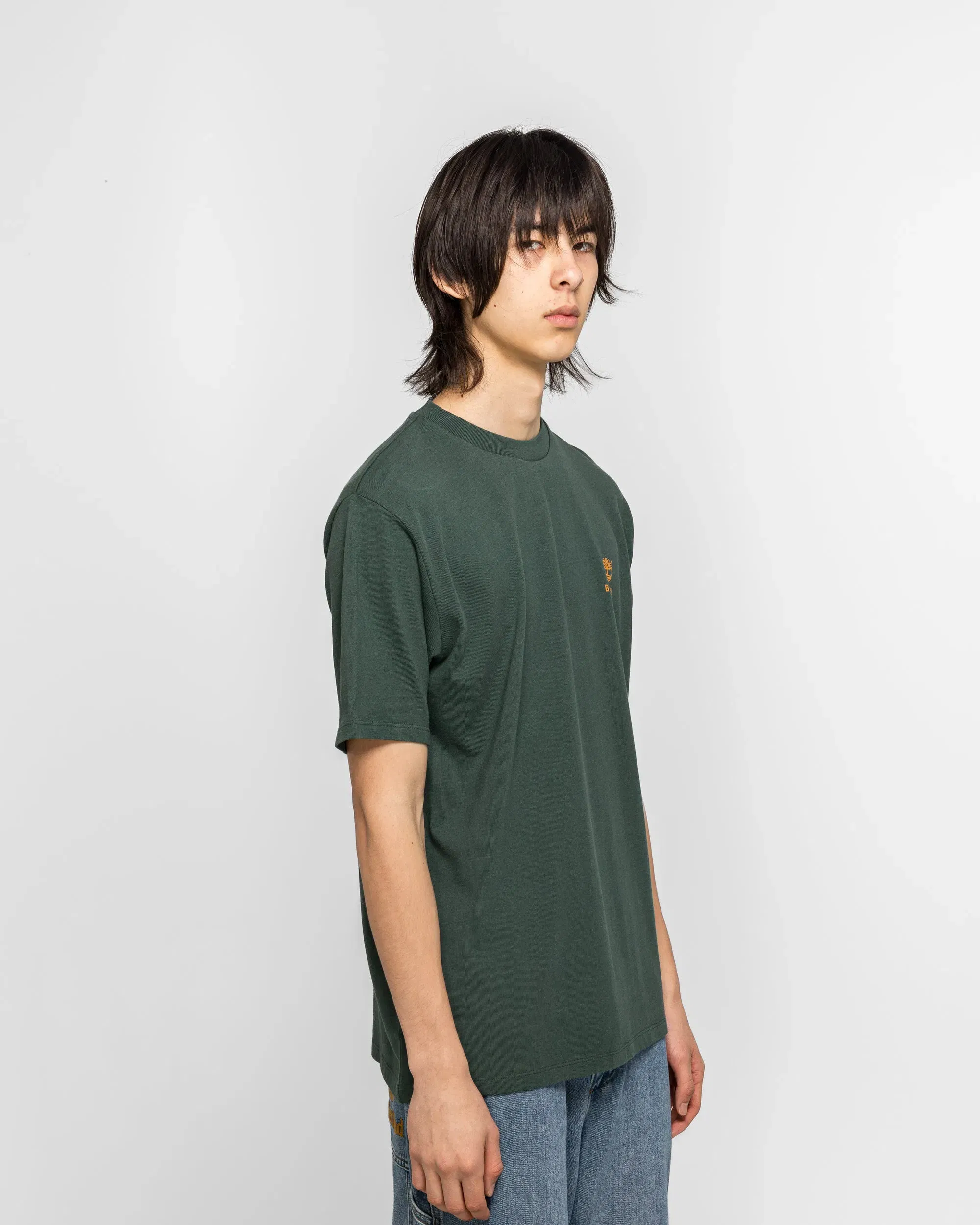 Timberland Cotton Print T-Shirt x BEAMS - Green