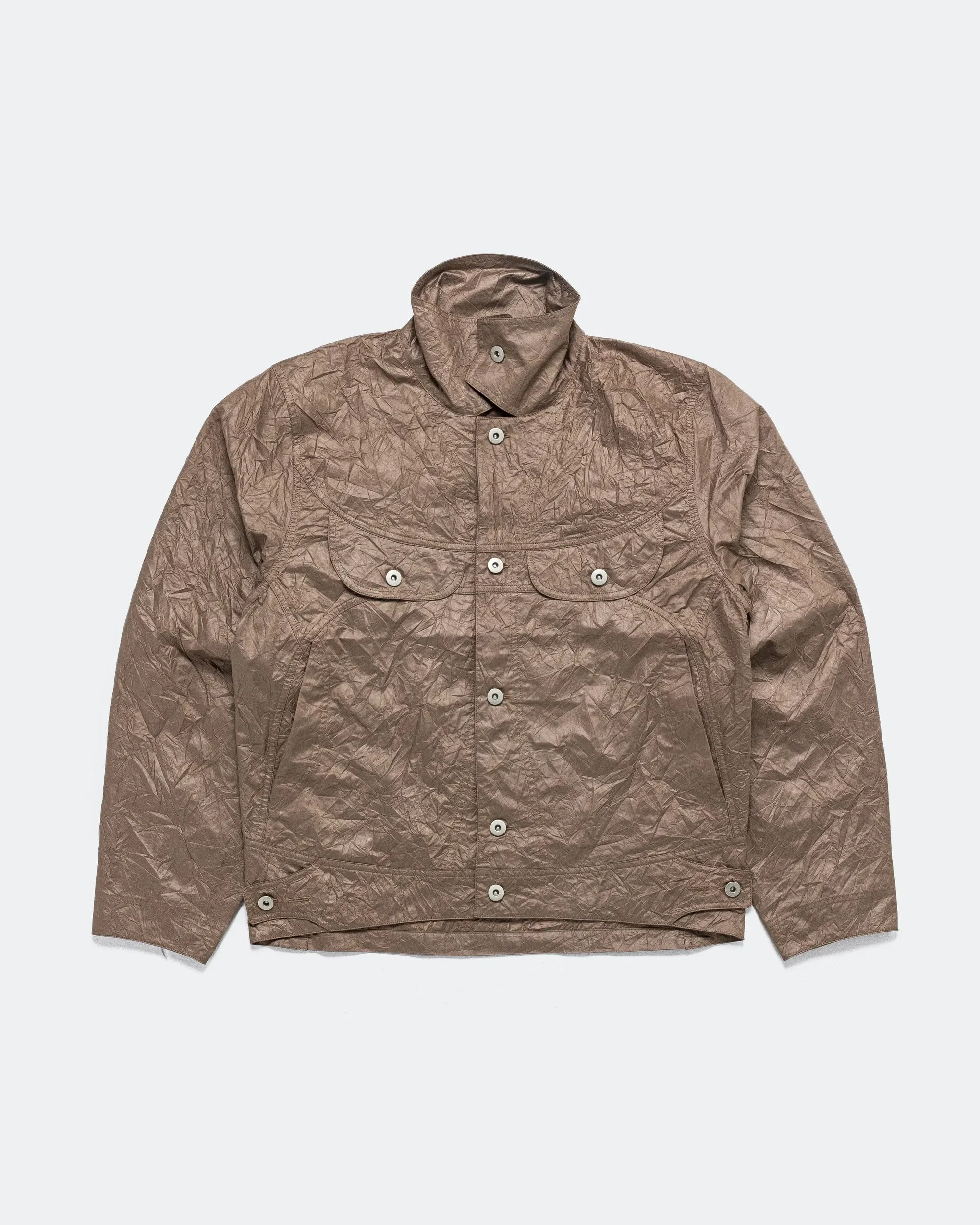 Colin Meredith Wrinkle Welder Button Jacket - Copper