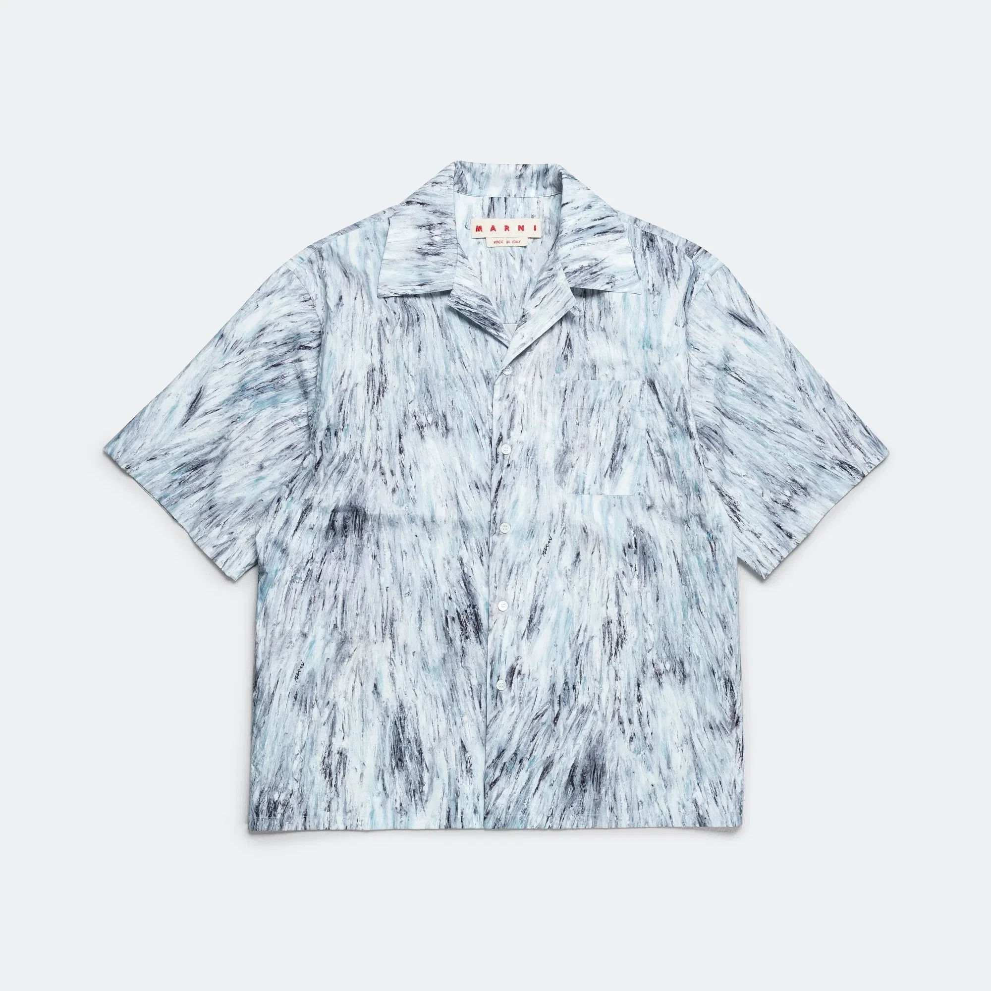 Marni Crayon Pattern Shirt - Light Blue