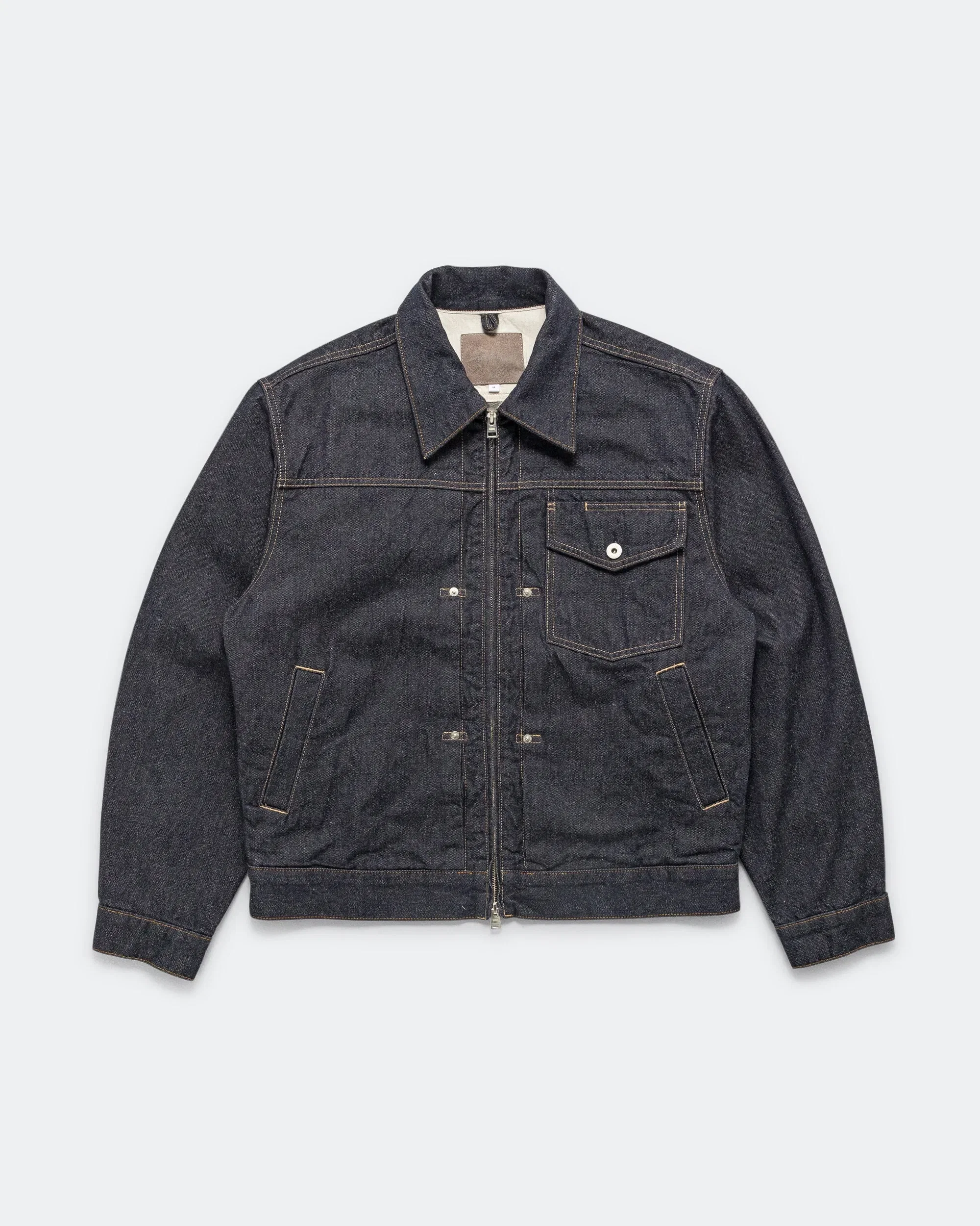Norse Projects Svendborg Broken Twill Cotton Linen Denim Jacket - Indigo