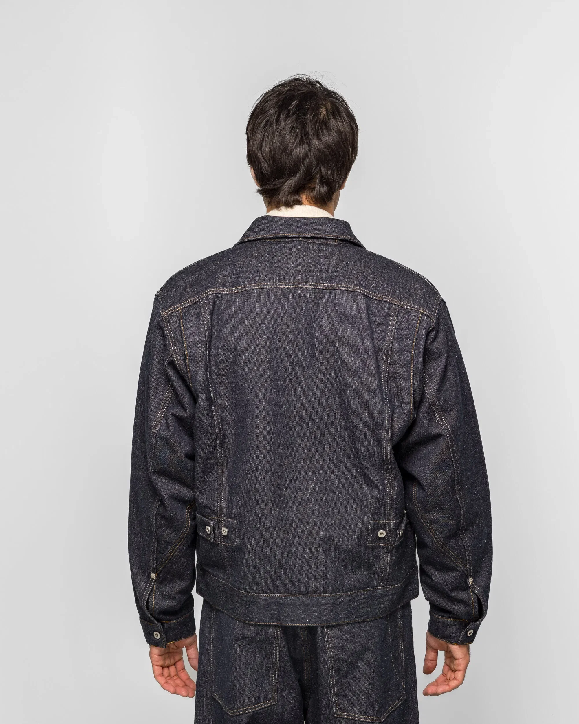 Norse Projects Svendborg Broken Twill Cotton Linen Denim Jacket - Indigo