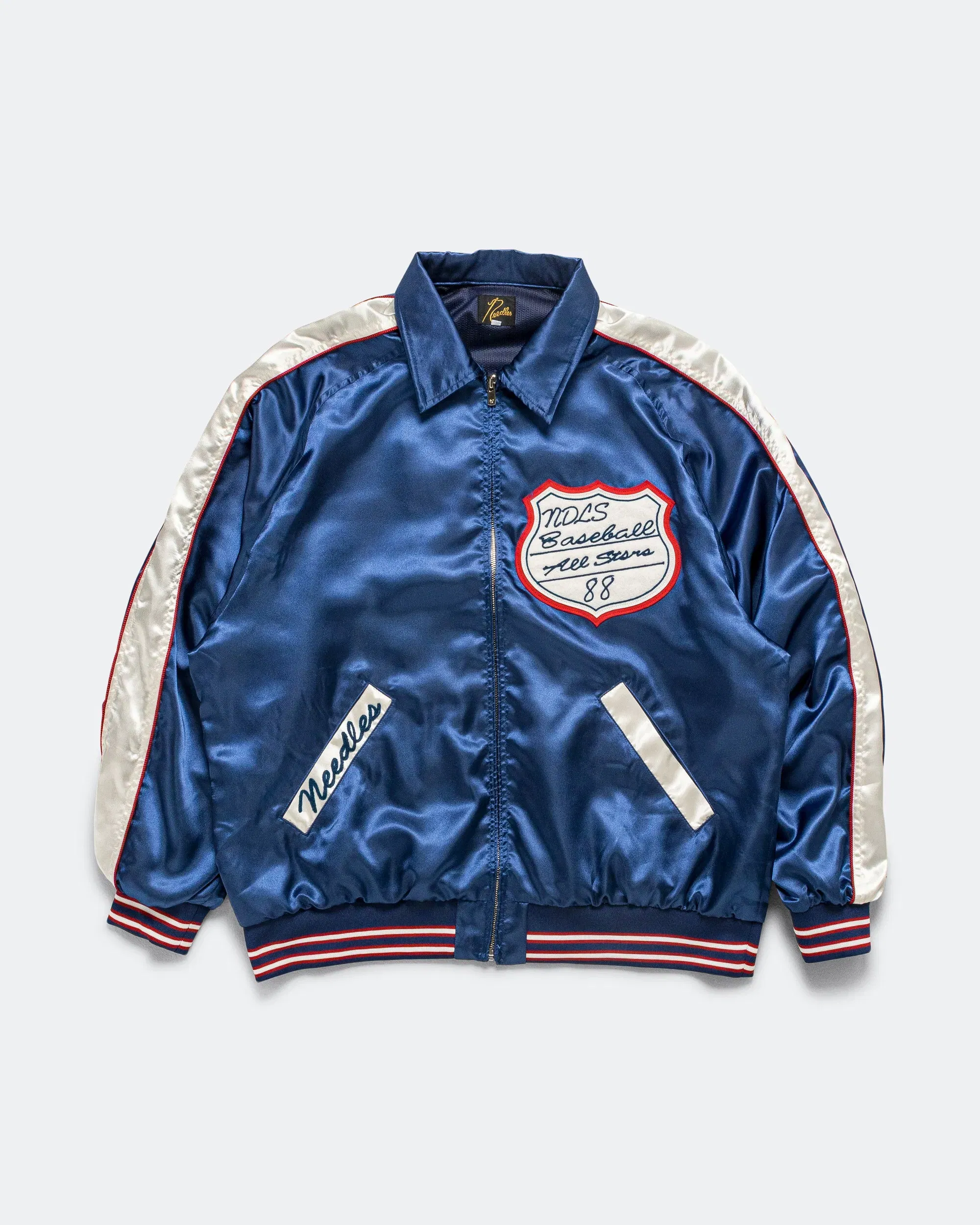 Needles Stadium Jacket - Navy Poly Sateen