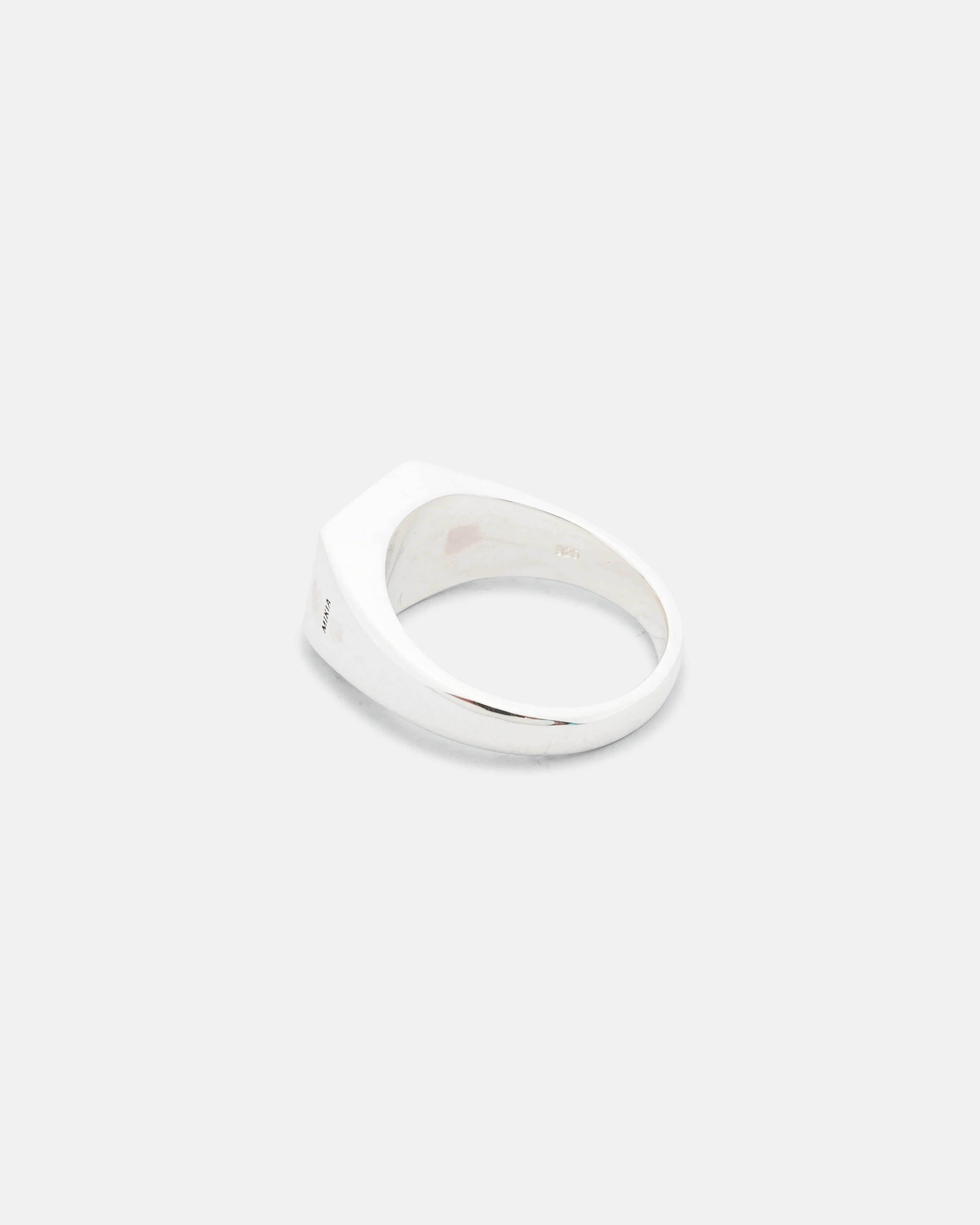 Mikia Rectangle Ring - Malachite/925 Silver