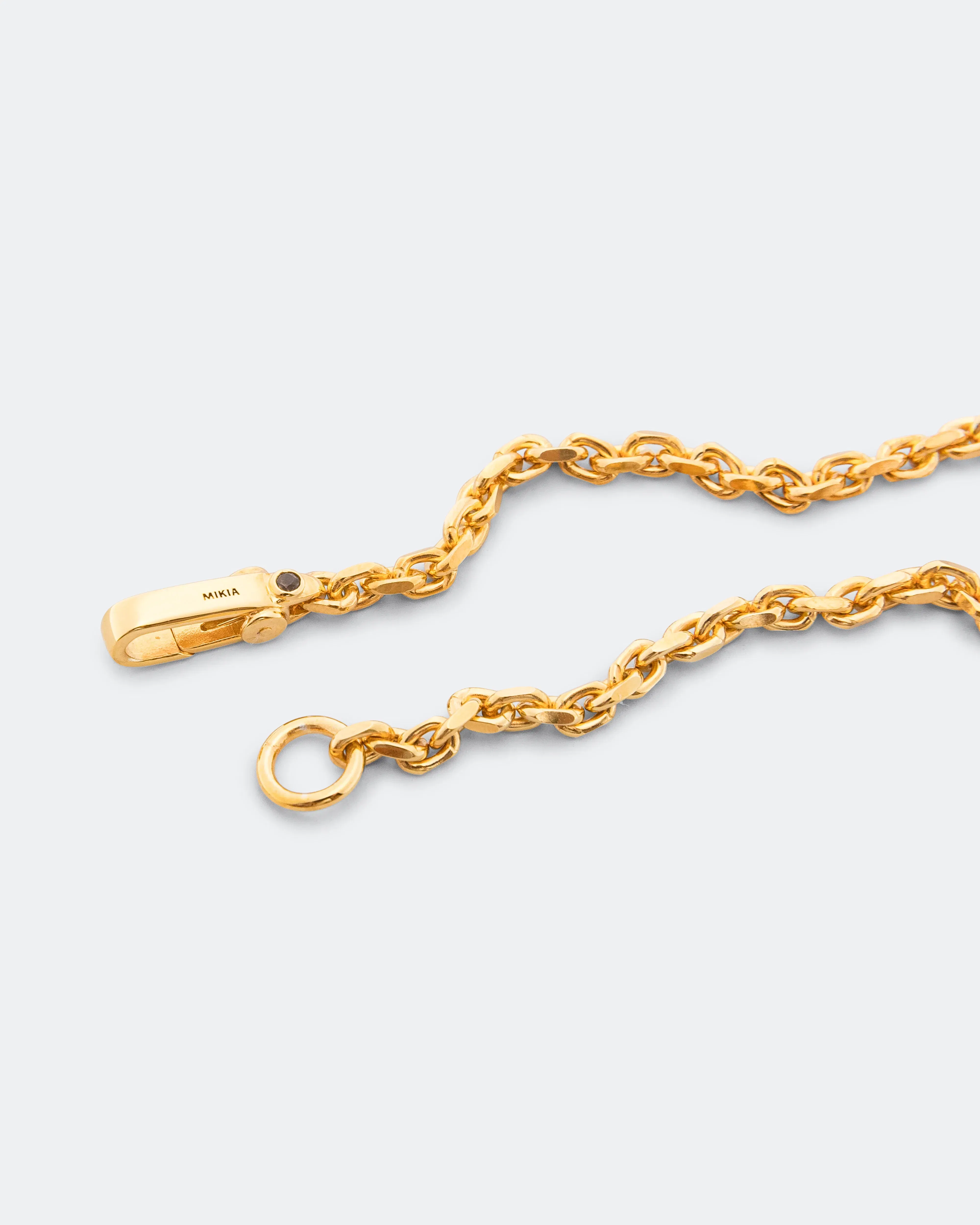 Mikia Chain Bracelet - Gold Plated 925 Silver/Smoky Quartz