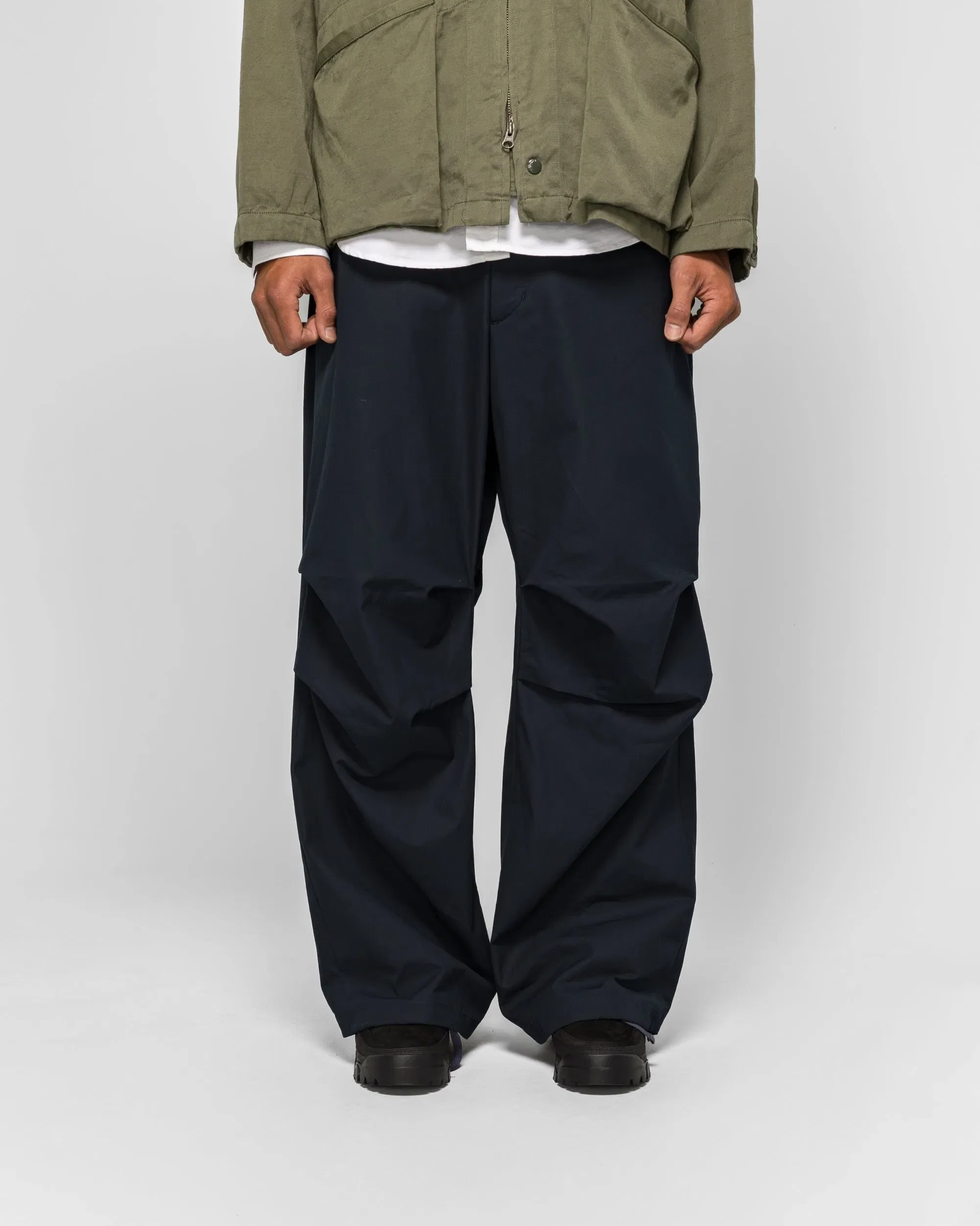 Engineered Garments Over Pant - Dark Navy Cotton Heavy Poplin