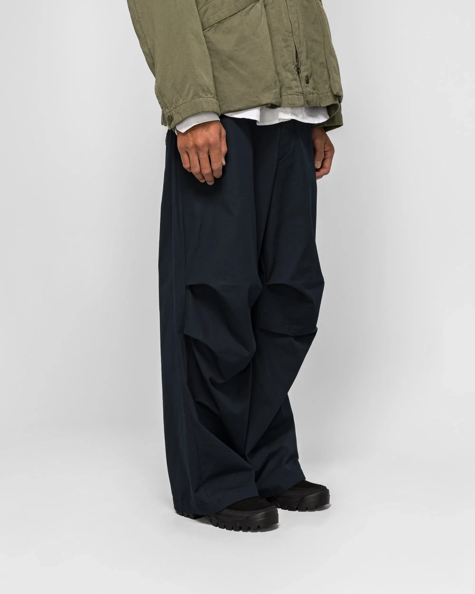 Engineered Garments Over Pant - Dark Navy Cotton Heavy Poplin