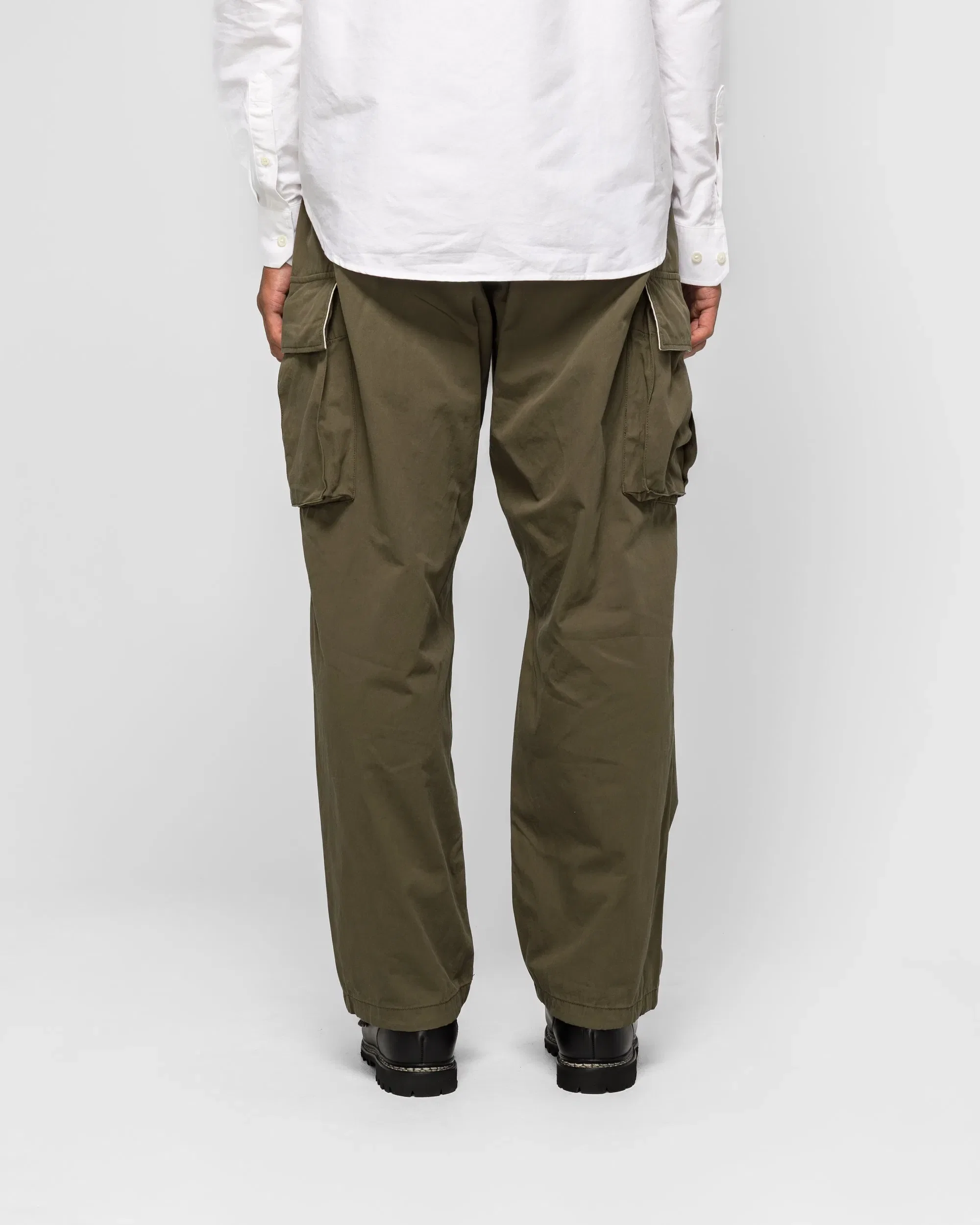 Engineered Garments FA Pant - Olive Cotton Sanded Cloth