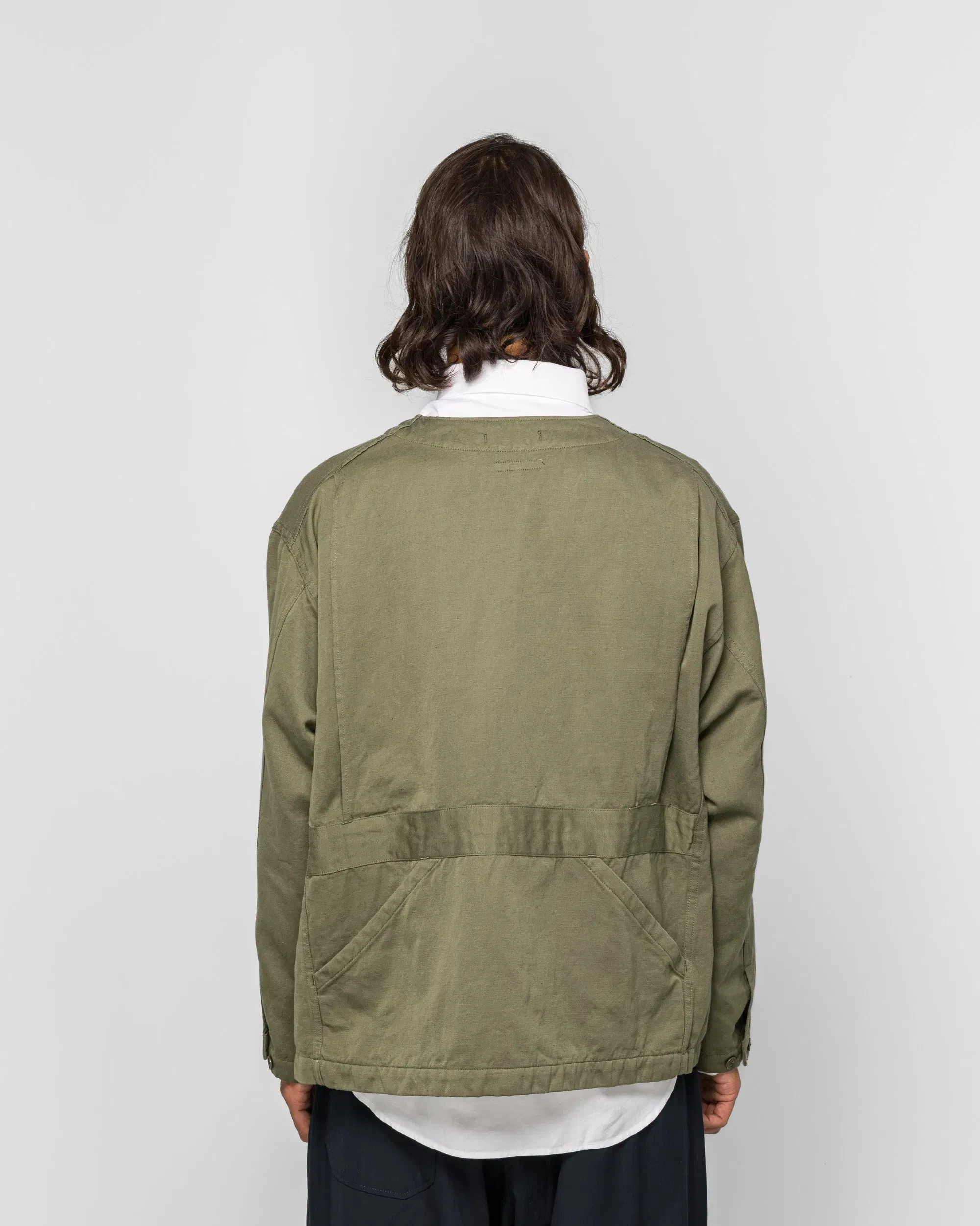 Engineered Garments Cardigan Jacket - Olive CL Heavy Twill