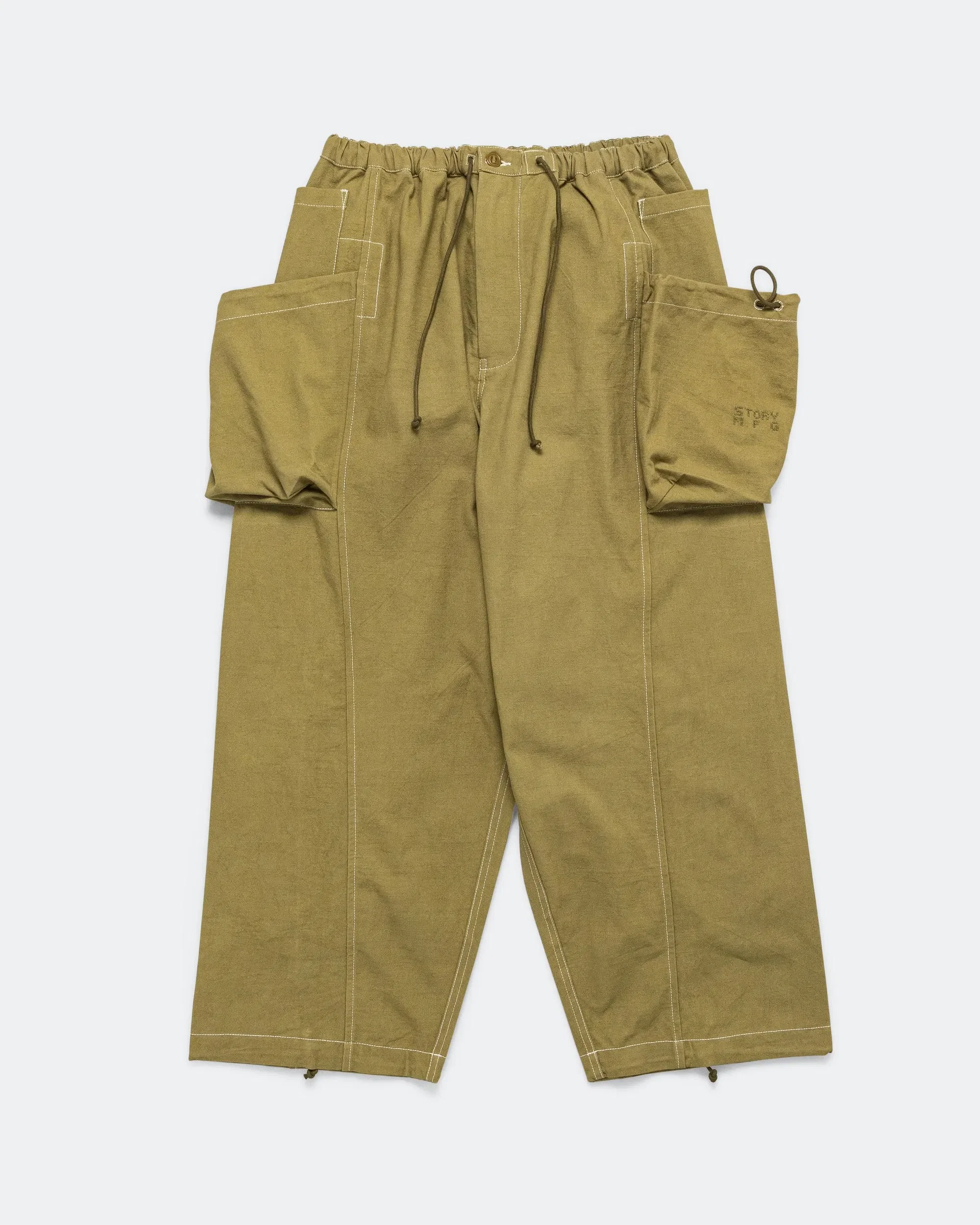 STORY mfg. Salt Pants - Olive Slub