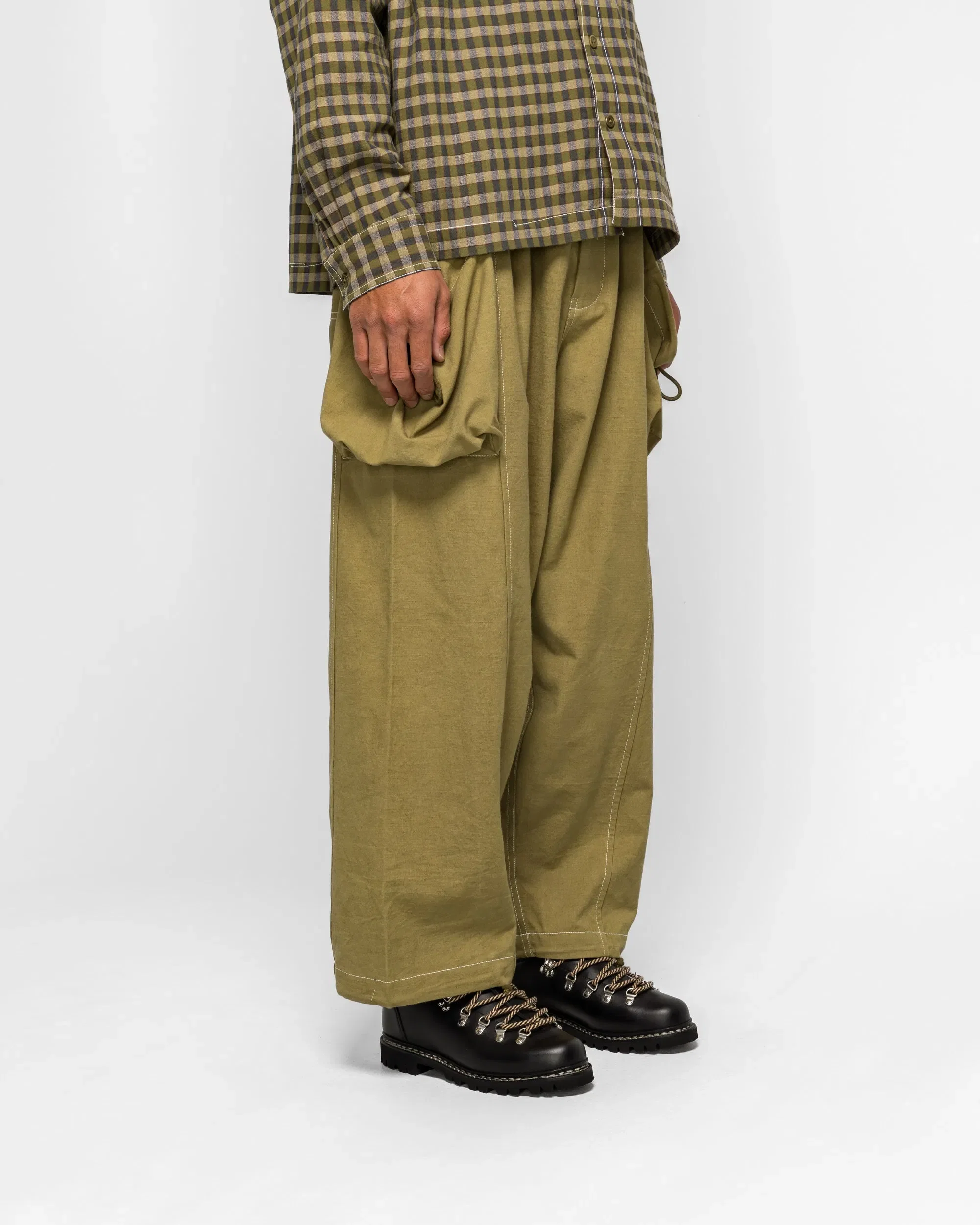 STORY mfg. Salt Pants - Olive Slub
