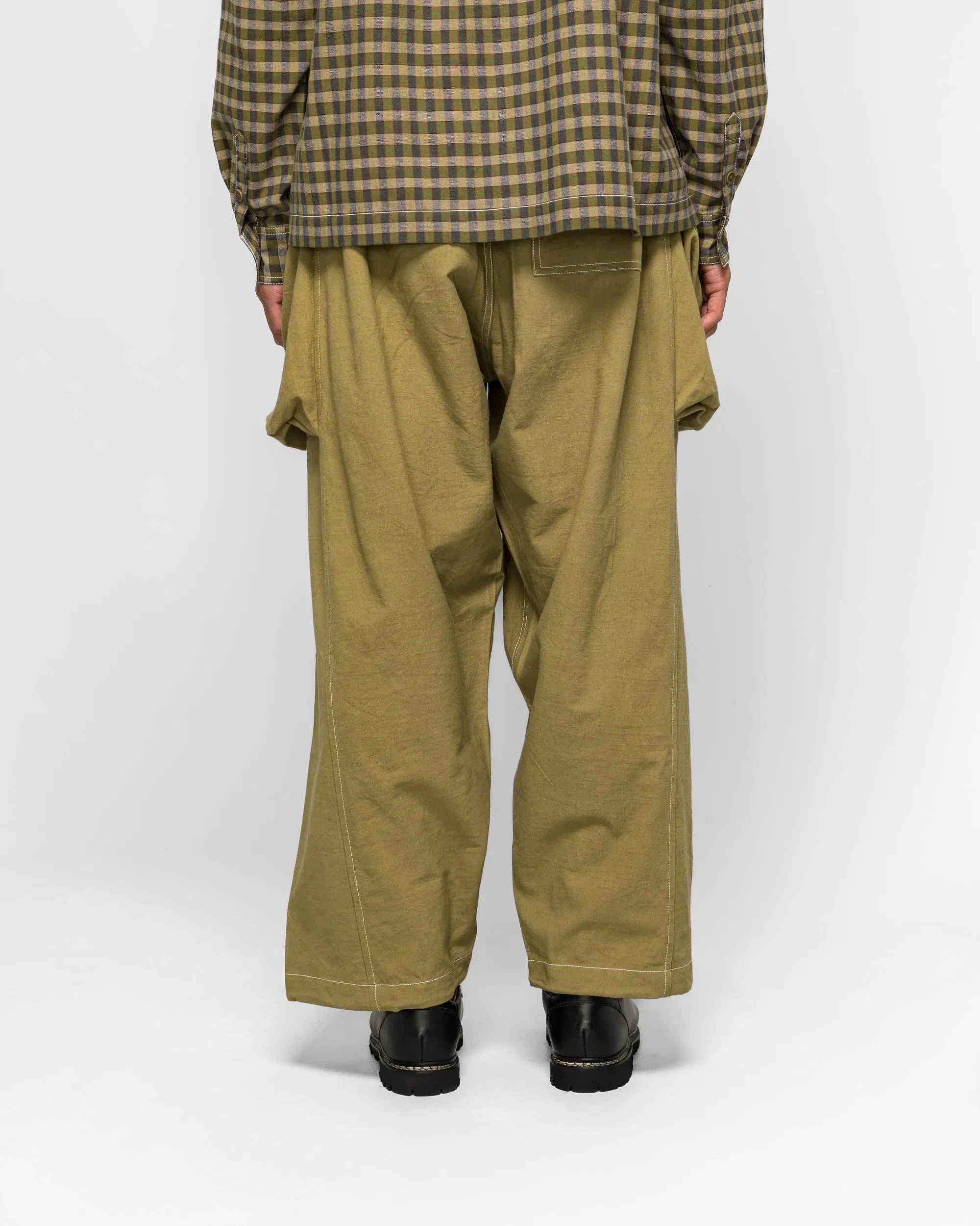 STORY mfg. Salt Pants - Olive Slub
