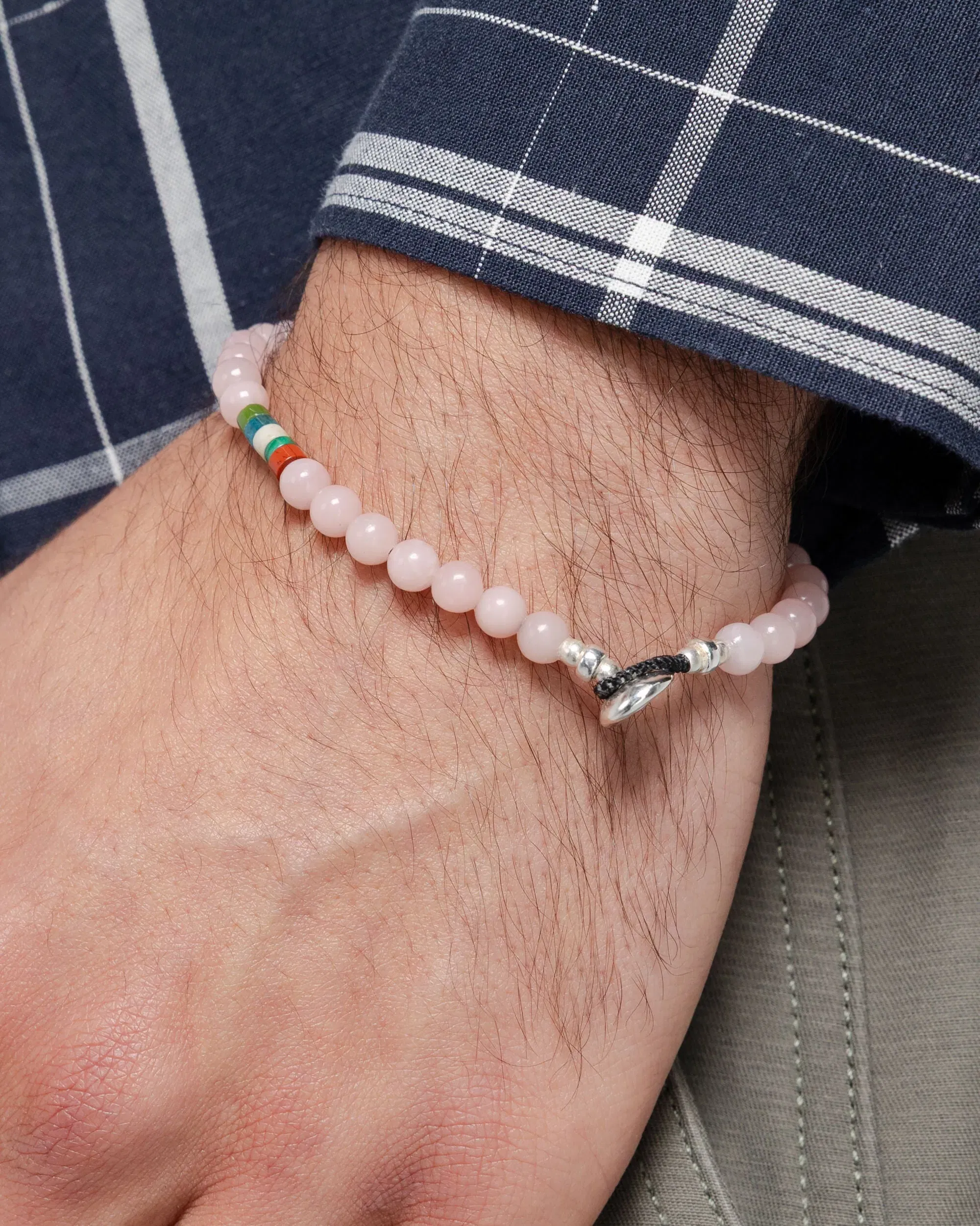 Mikia 6mm Bracelet x UP THERE - Pink Soap Stone/925 Silver