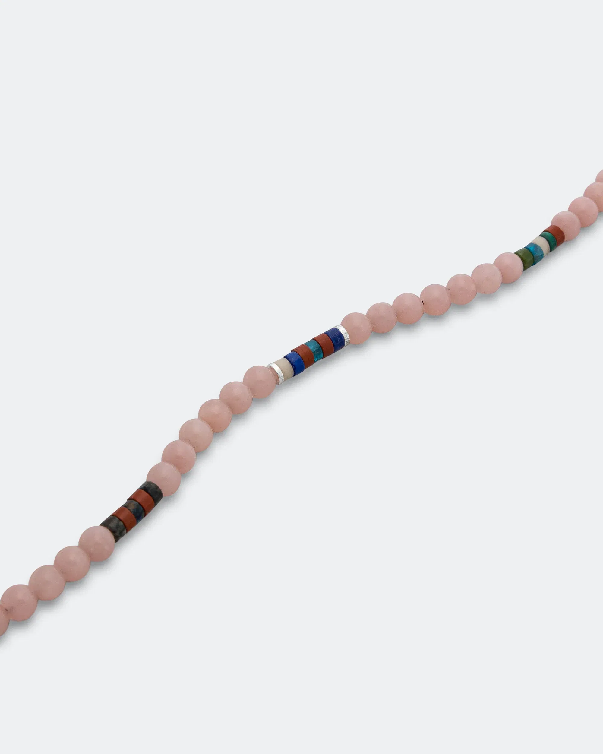 Mikia 6mm Bracelet x UP THERE - Pink Soap Stone/925 Silver