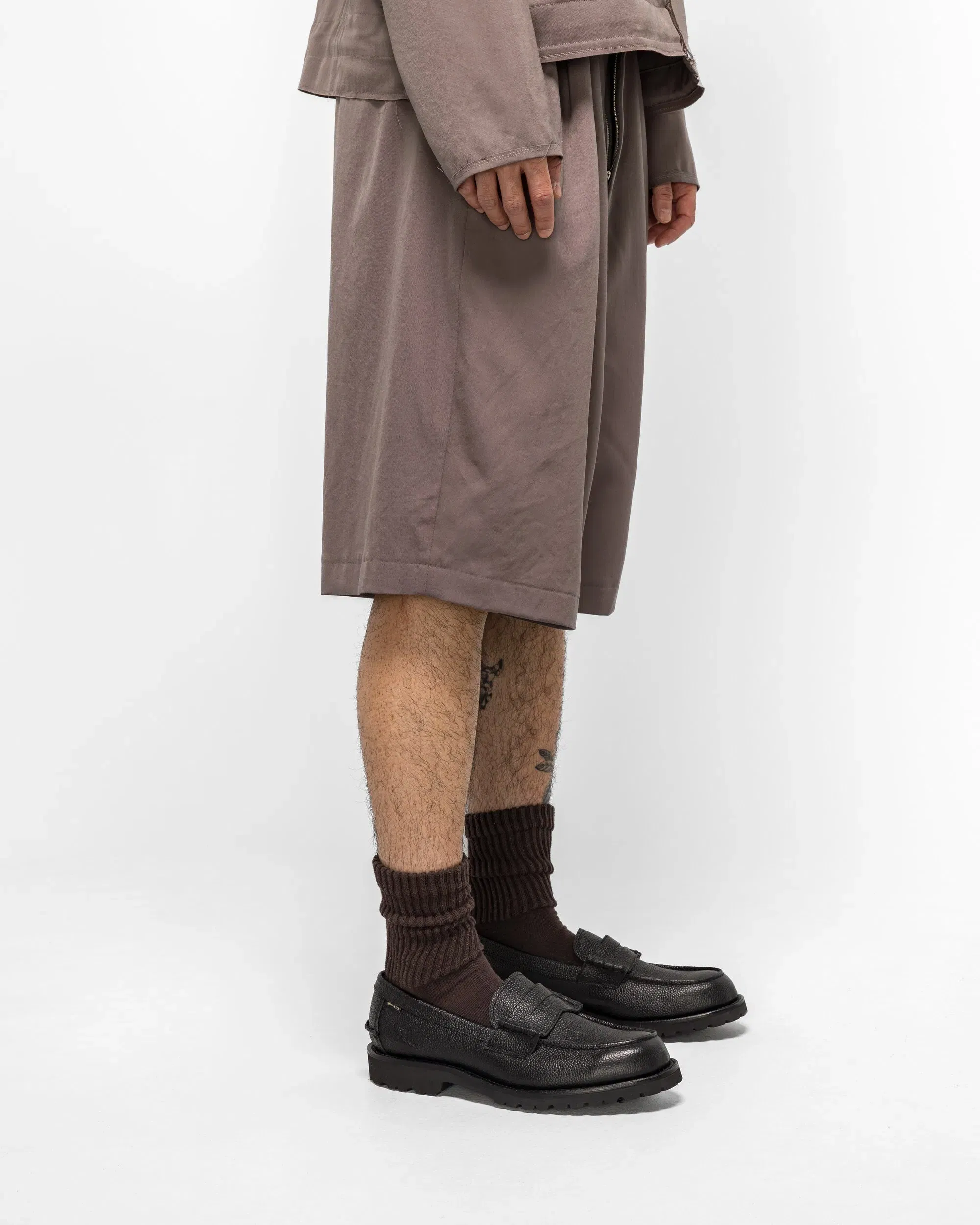 Camiel Fortgens Slim Suit Shorts - Taupe Wool