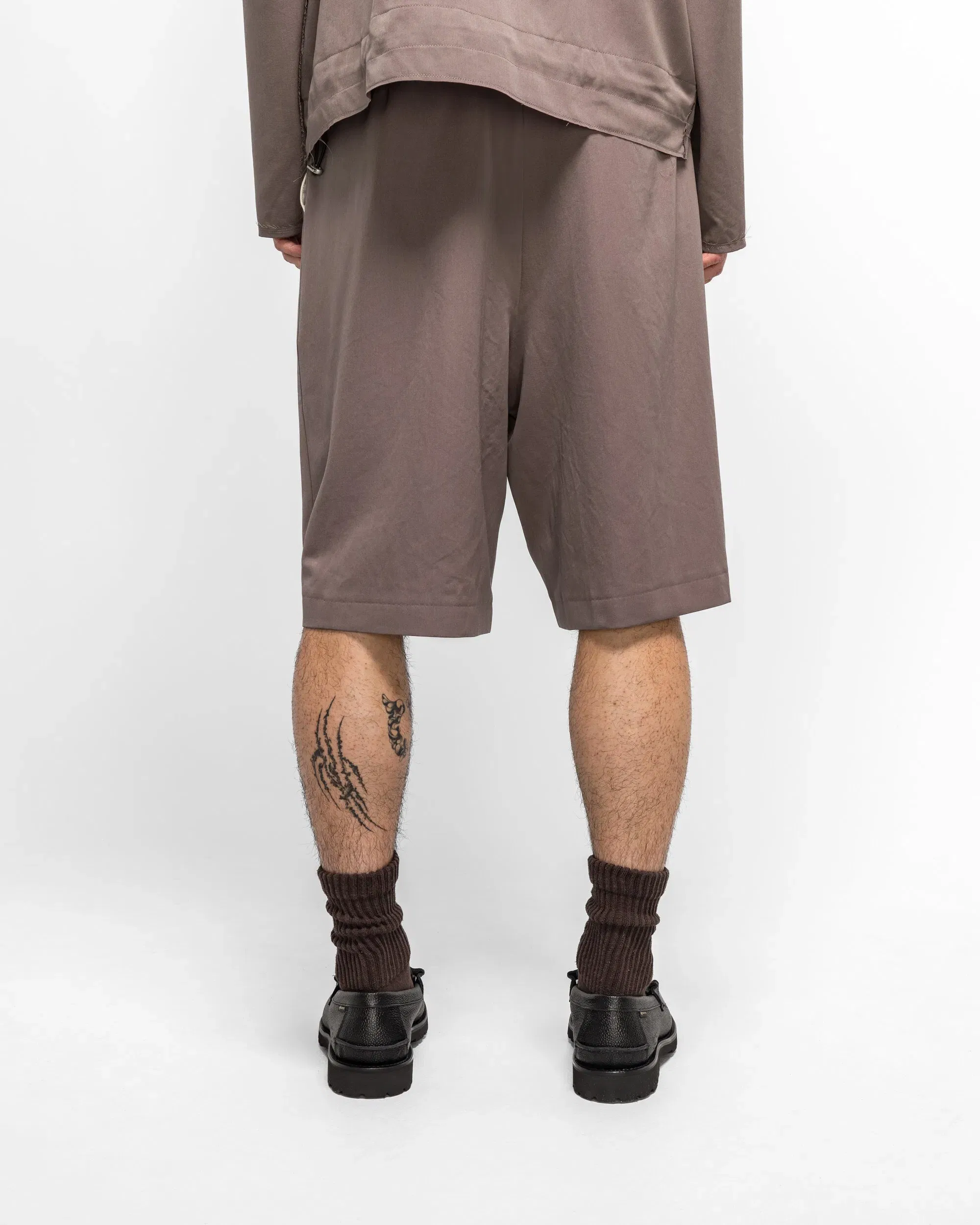 Camiel Fortgens Slim Suit Shorts - Taupe Wool