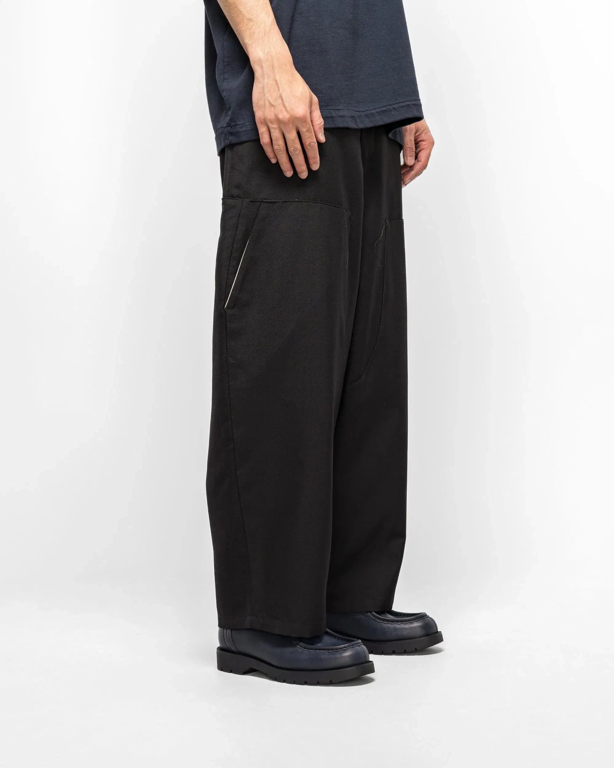 Camiel Fortgens Double Pants - Black Poly/Wool Twill