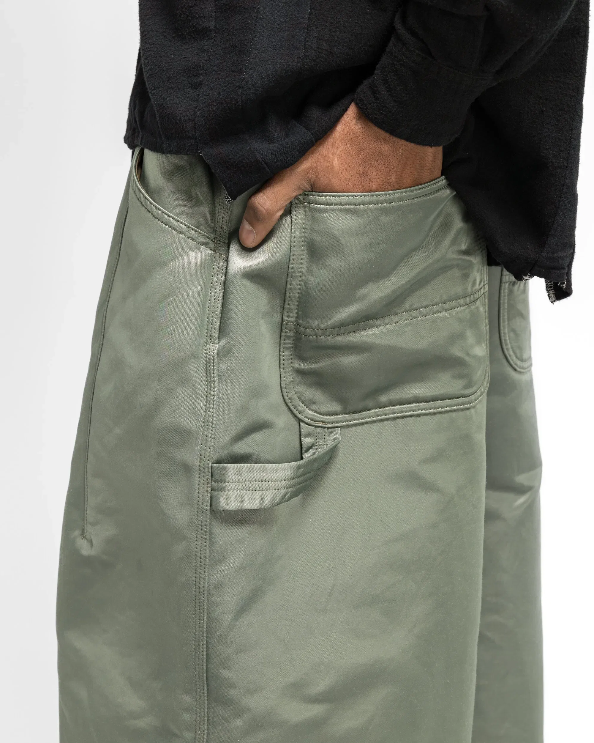 Needles H.D. Painter Pant - Olive C/N Sateen