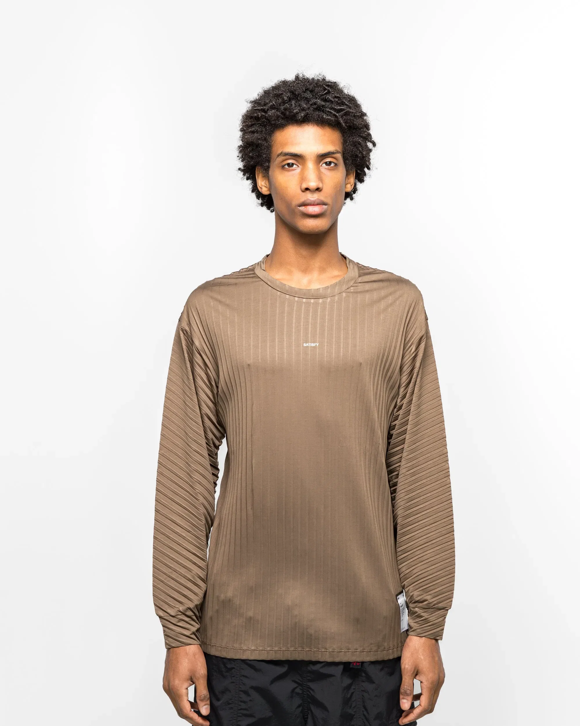 Satisfy AuraLite Pleated Long Tee - Olive