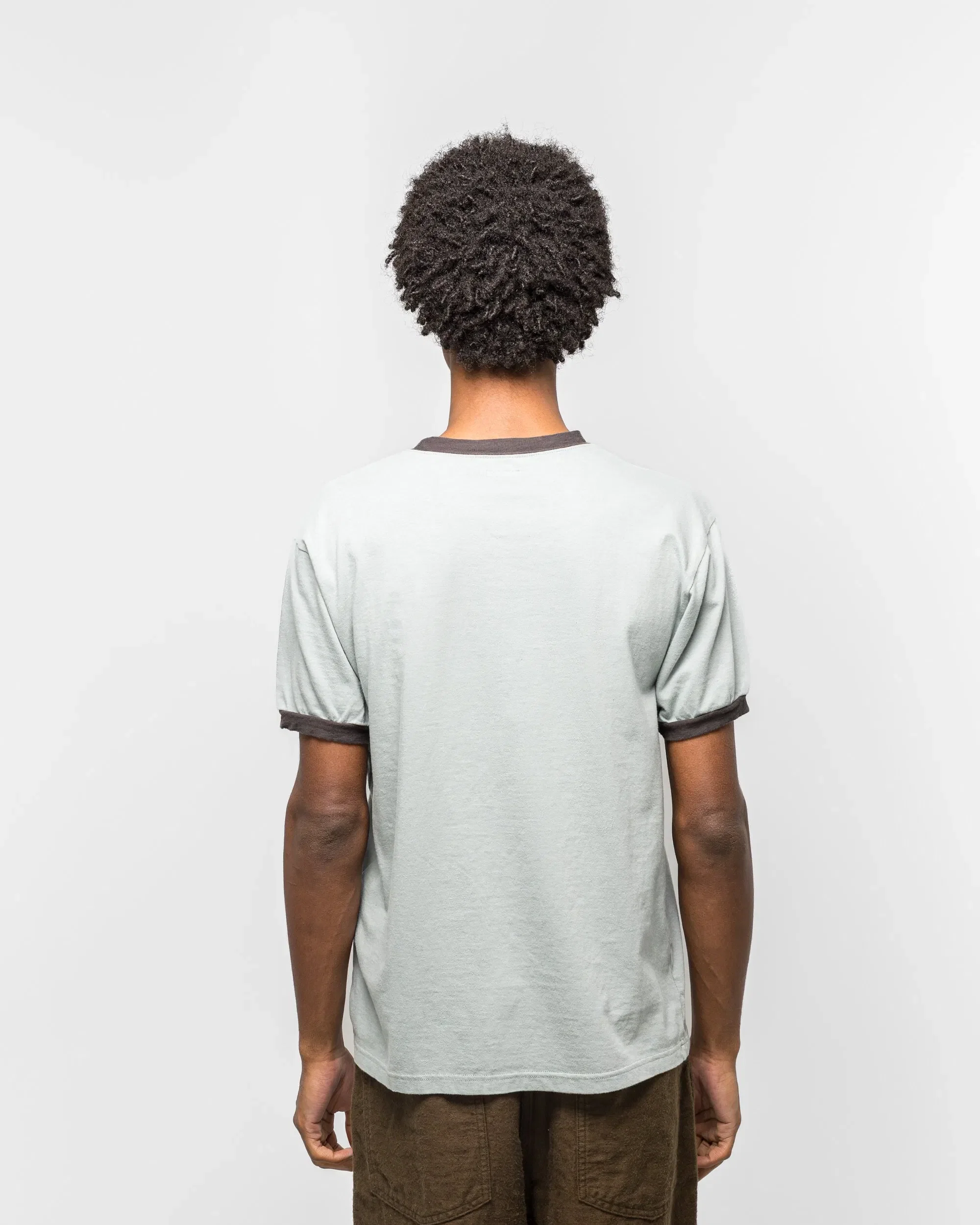 KAPITAL 20/-Jersey RINGER T ('K' BEAR) - Blue/Grey