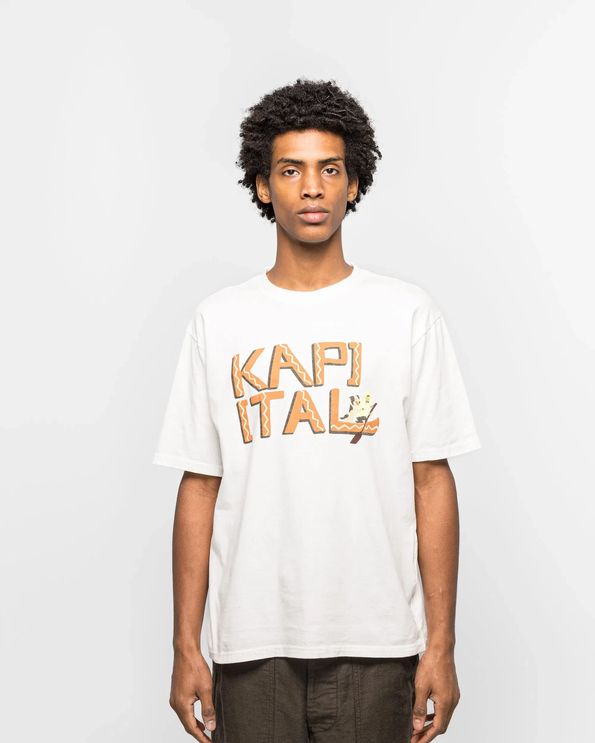 KAPITAL 20/-Jersey Crew T (CANOE KAPITAL) - Brick