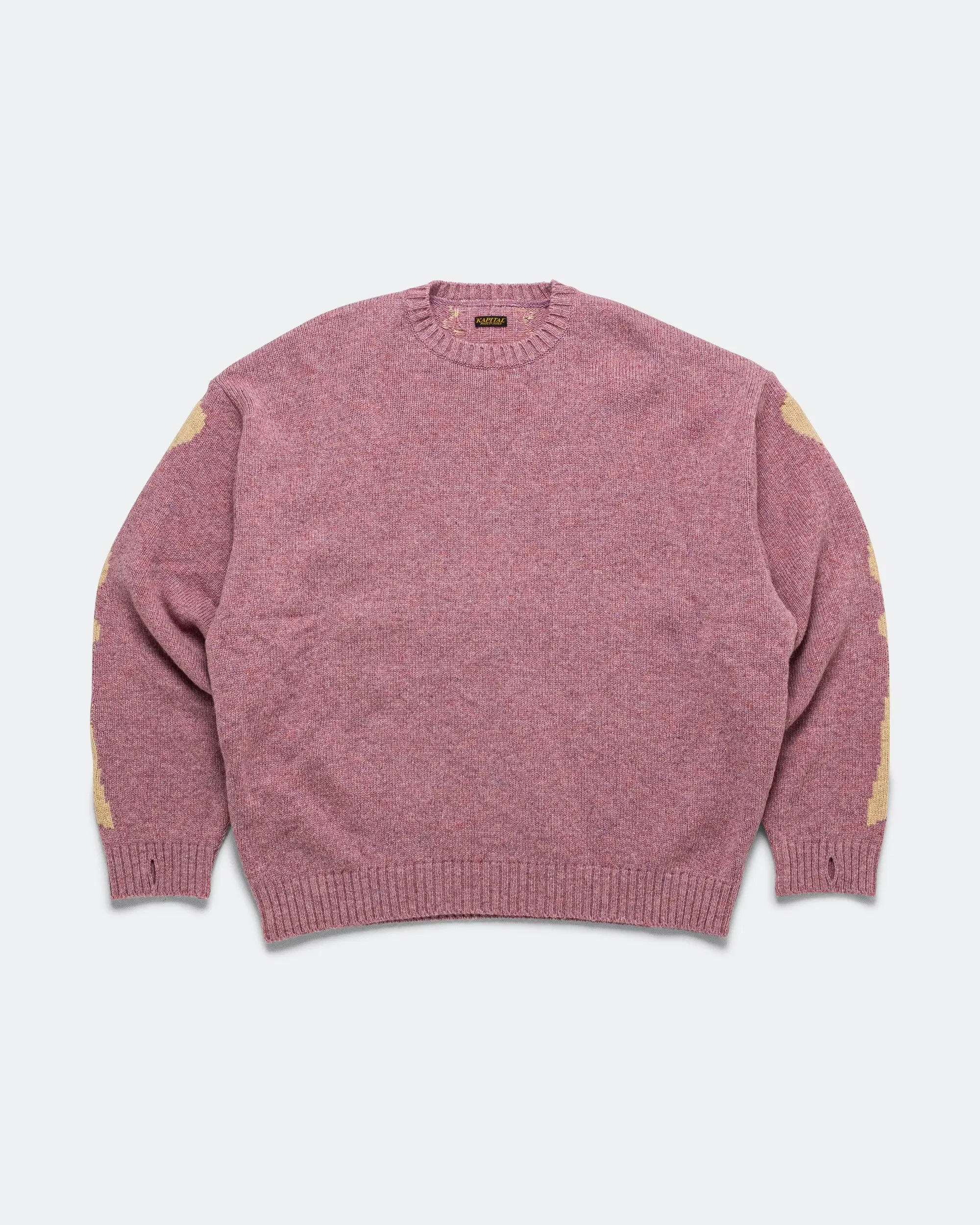 KAPITAL 5G Wool BONE Crew Sweater - Light Purple