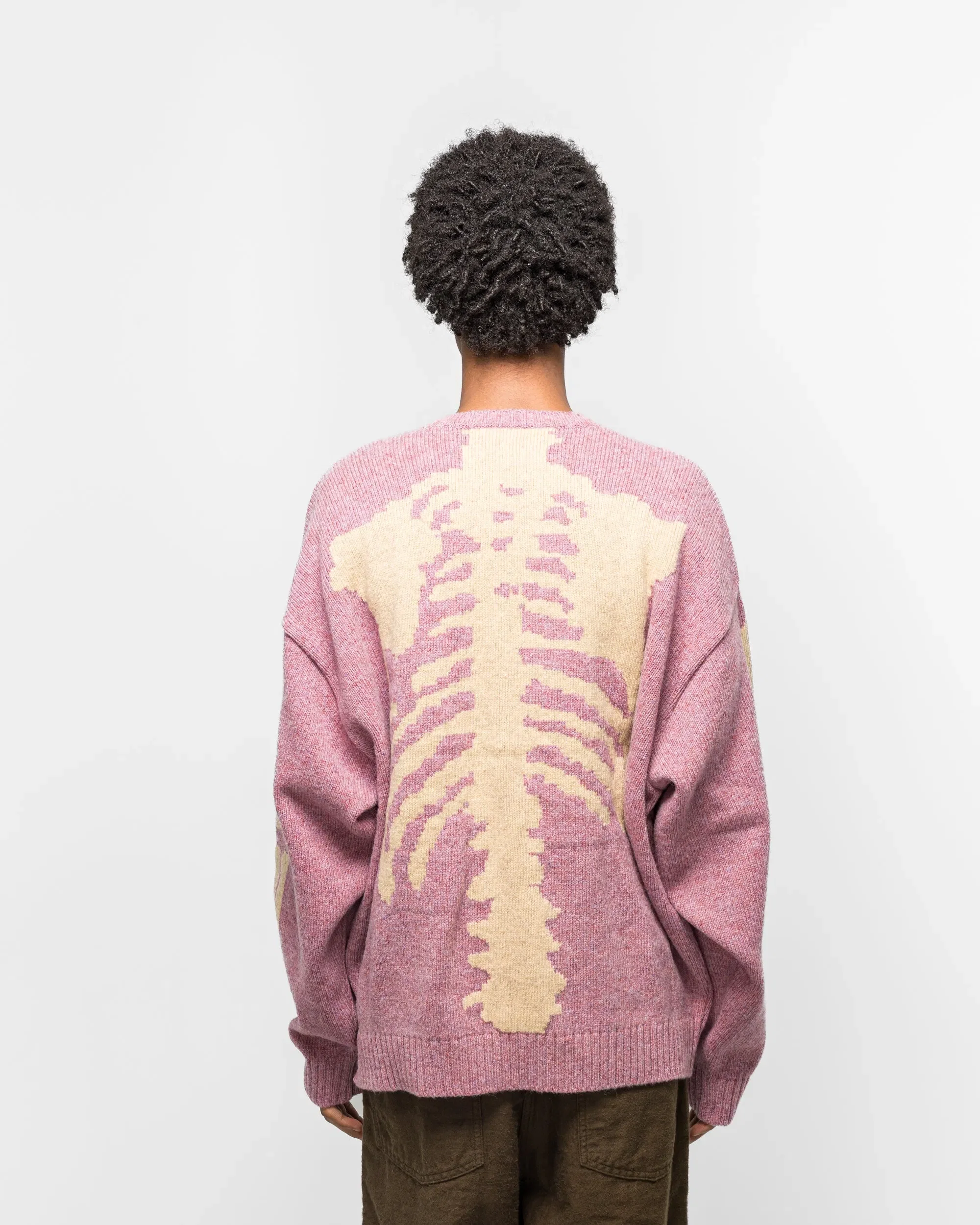 KAPITAL 5G Wool BONE Crew Sweater - Light Purple