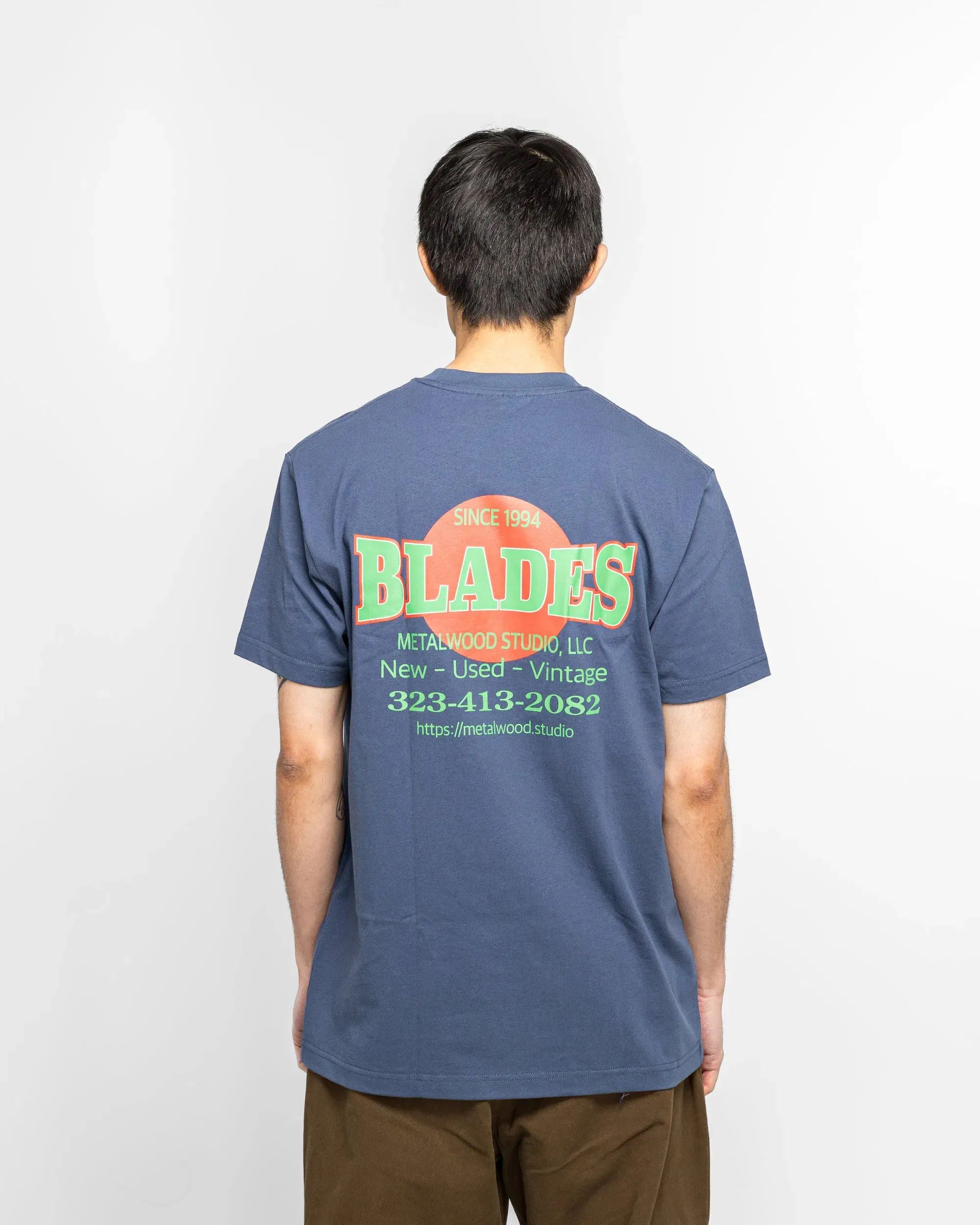 Metalwood Blades Gym T-Shirt - Navy