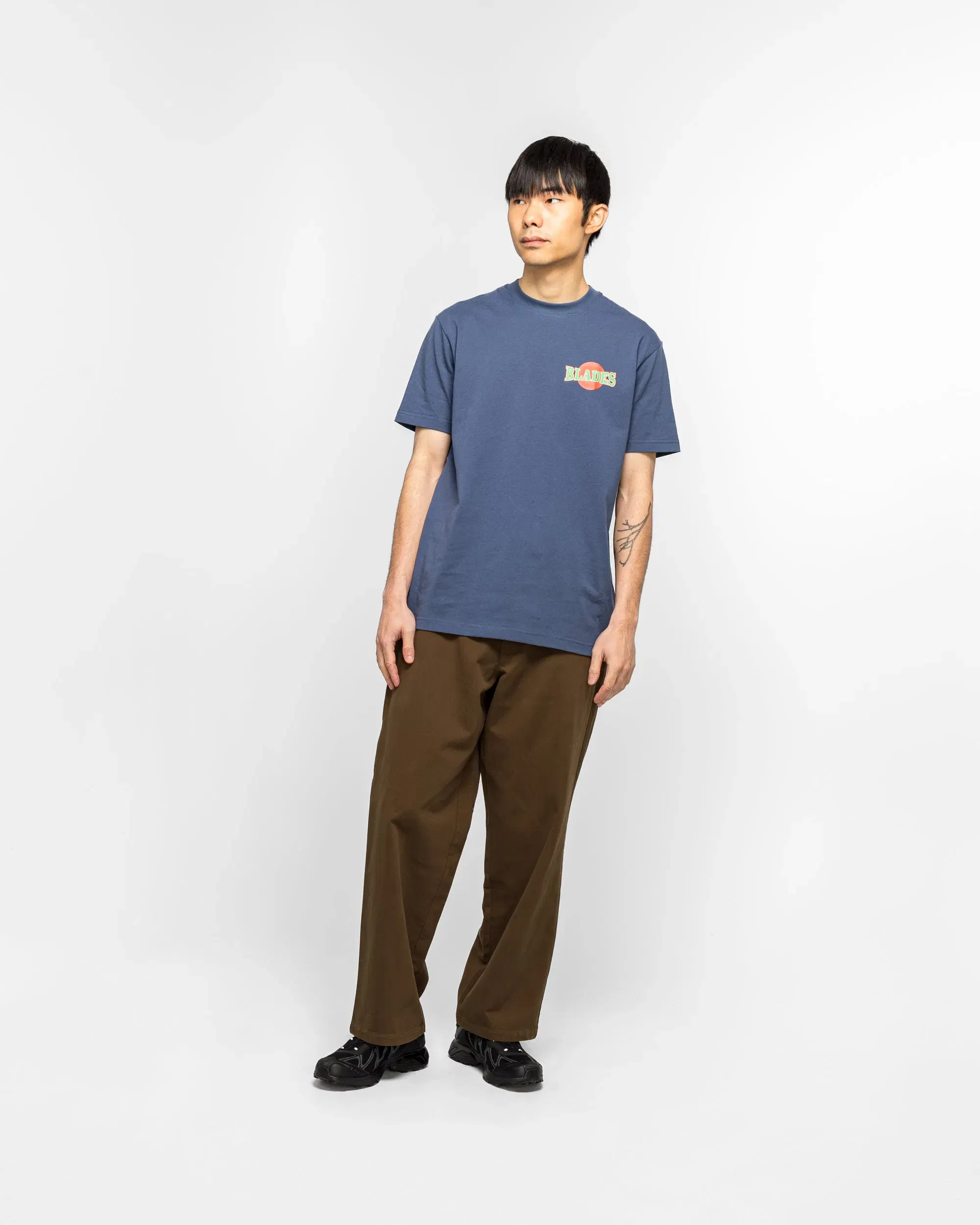 Metalwood Blades Gym T-Shirt - Navy