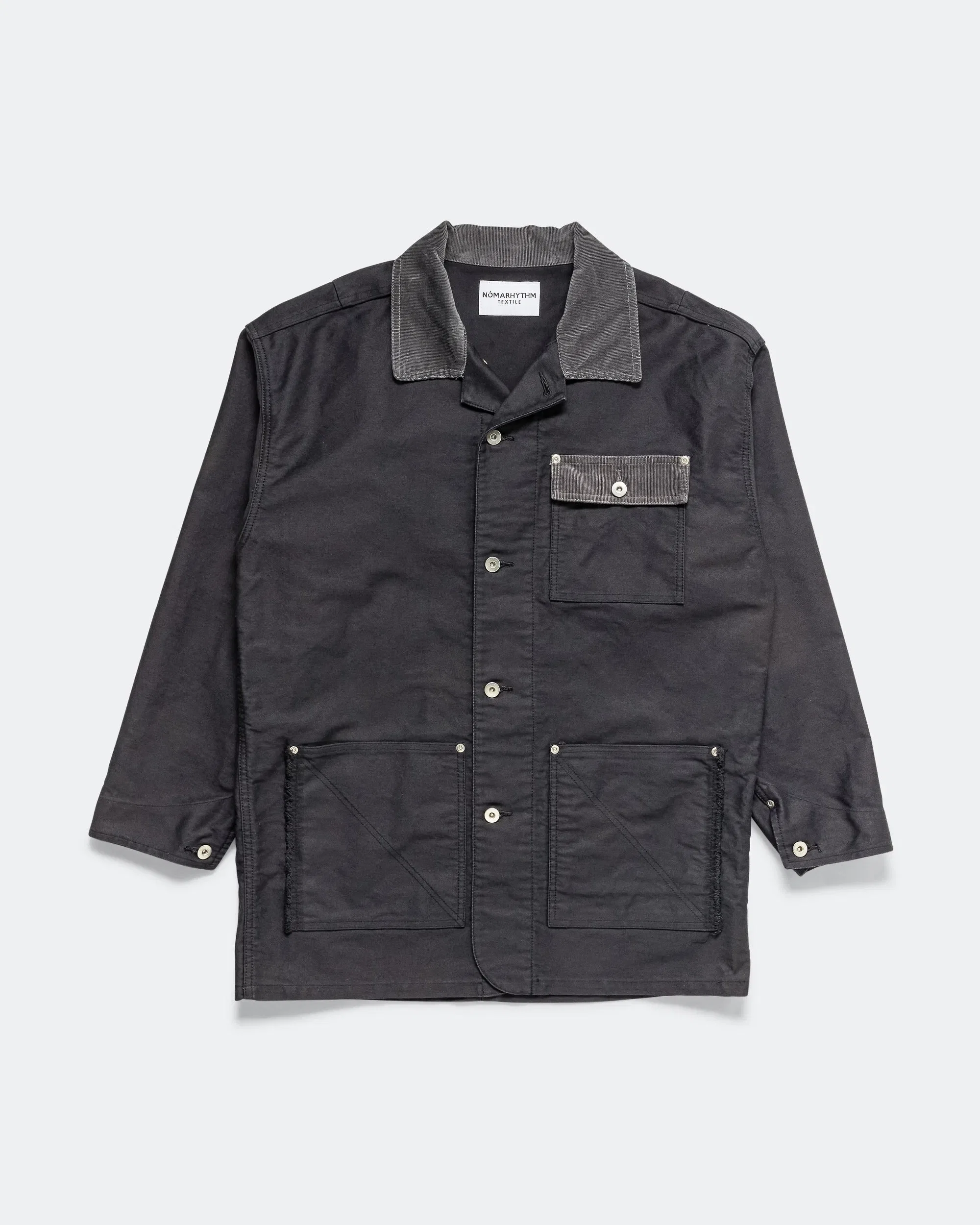 NOMARHYTHM TEXTILE French Work Coverall Jacket - Black