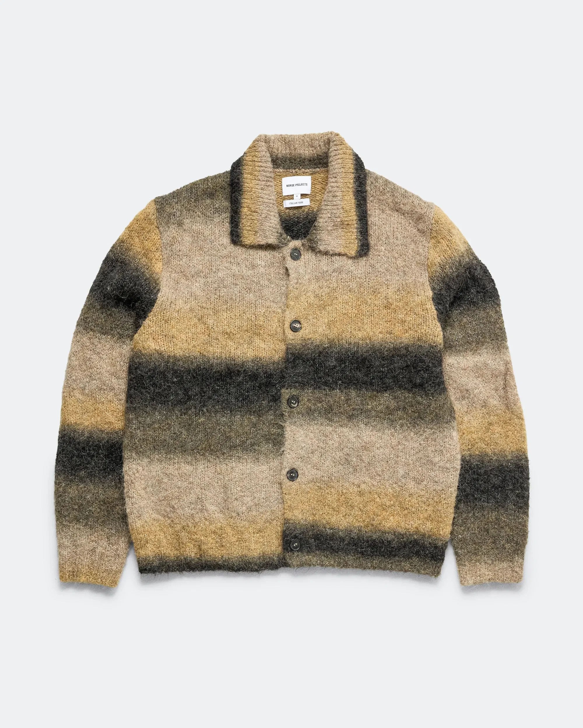 Norse Projects Erik Gradient Alpaca Wool Jacket - Utility Khaki