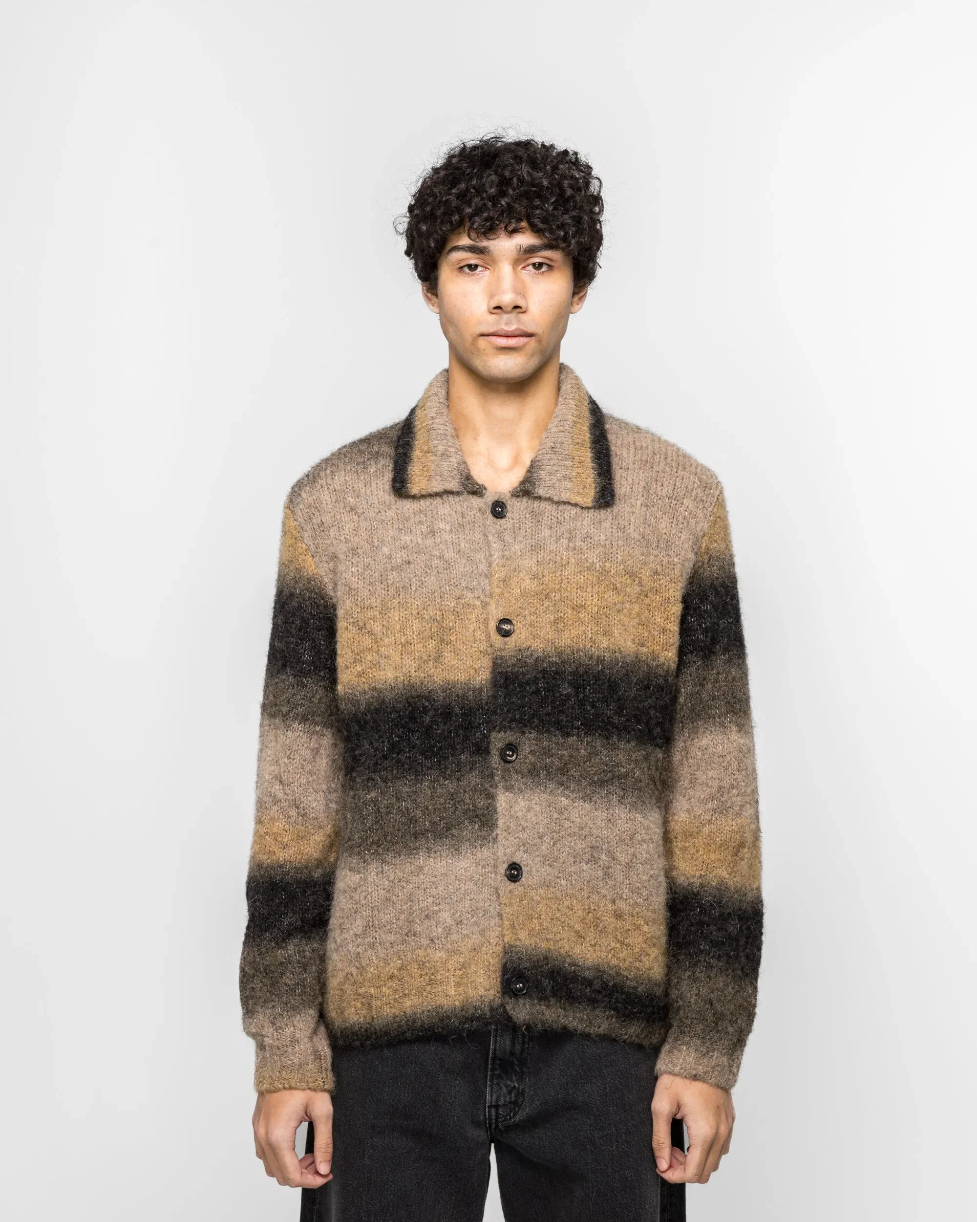 Norse Projects Erik Gradient Alpaca Wool Jacket - Utility Khaki