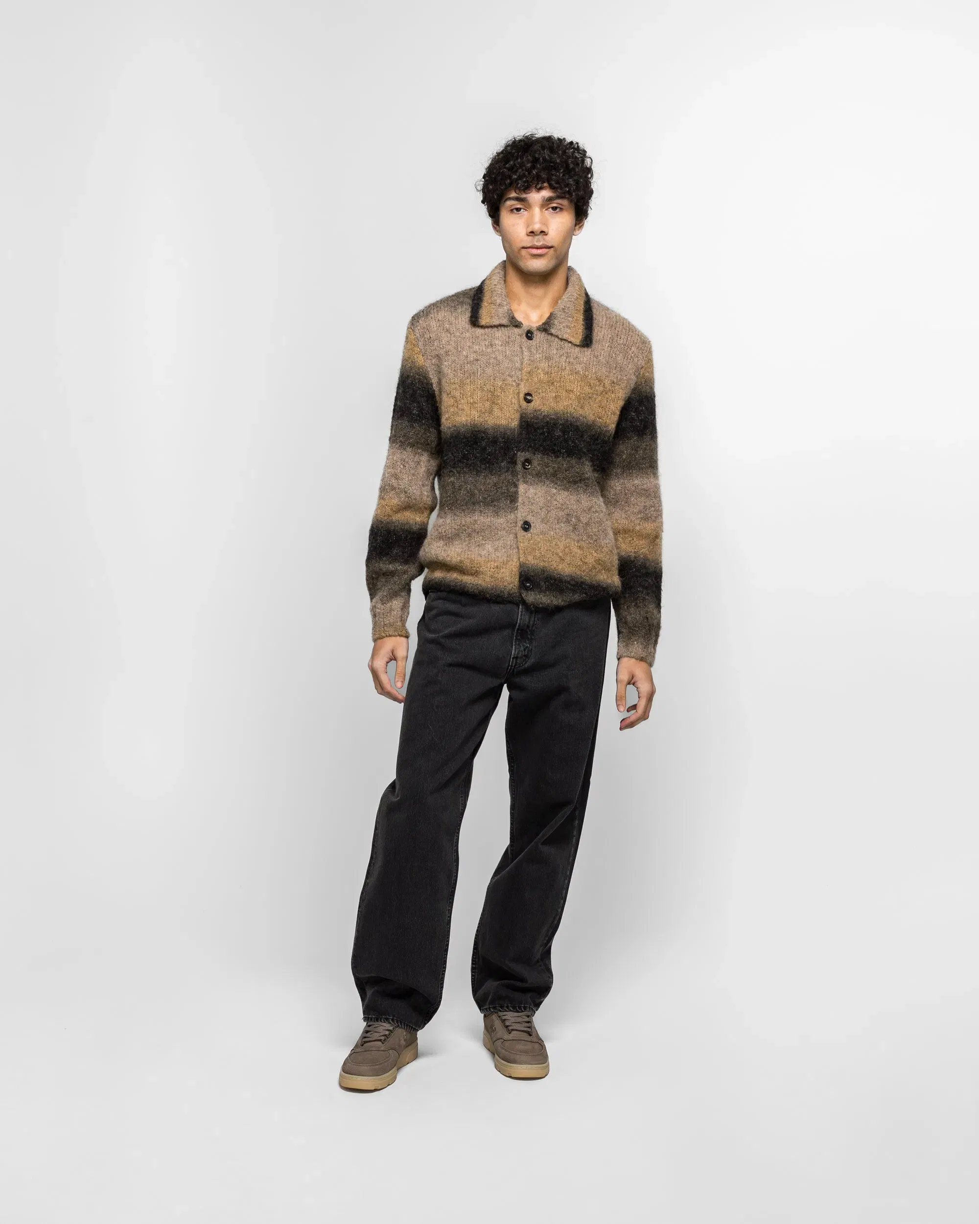 Norse Projects Erik Gradient Alpaca Wool Jacket - Utility Khaki