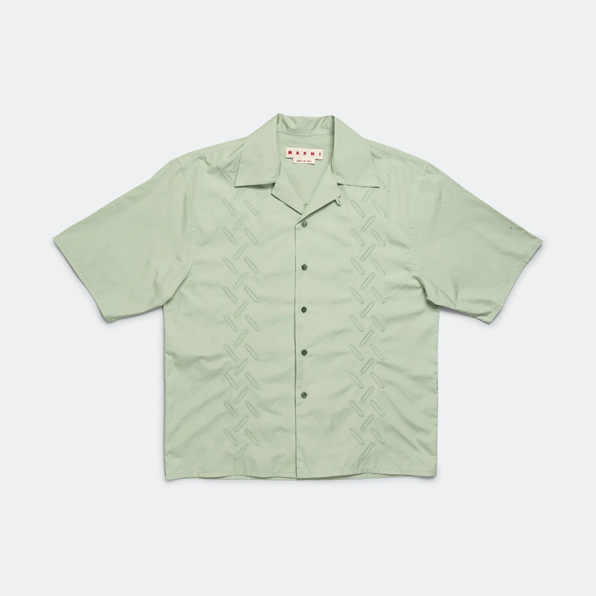 Marni Short Sleeve Pattern Cotton Shirt - Linden