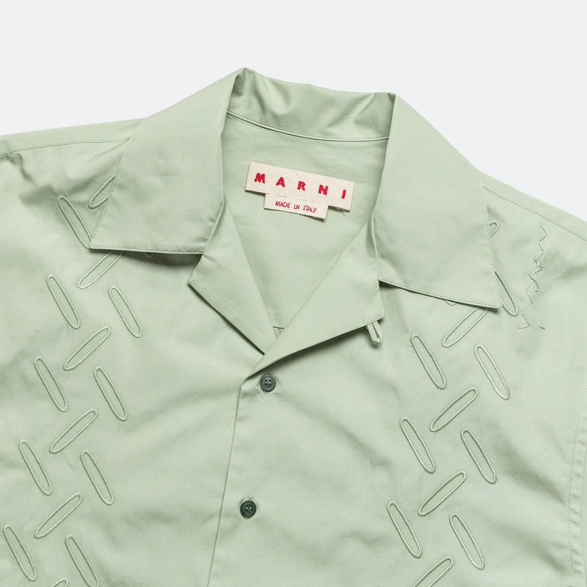 Marni Short Sleeve Pattern Cotton Shirt - Linden