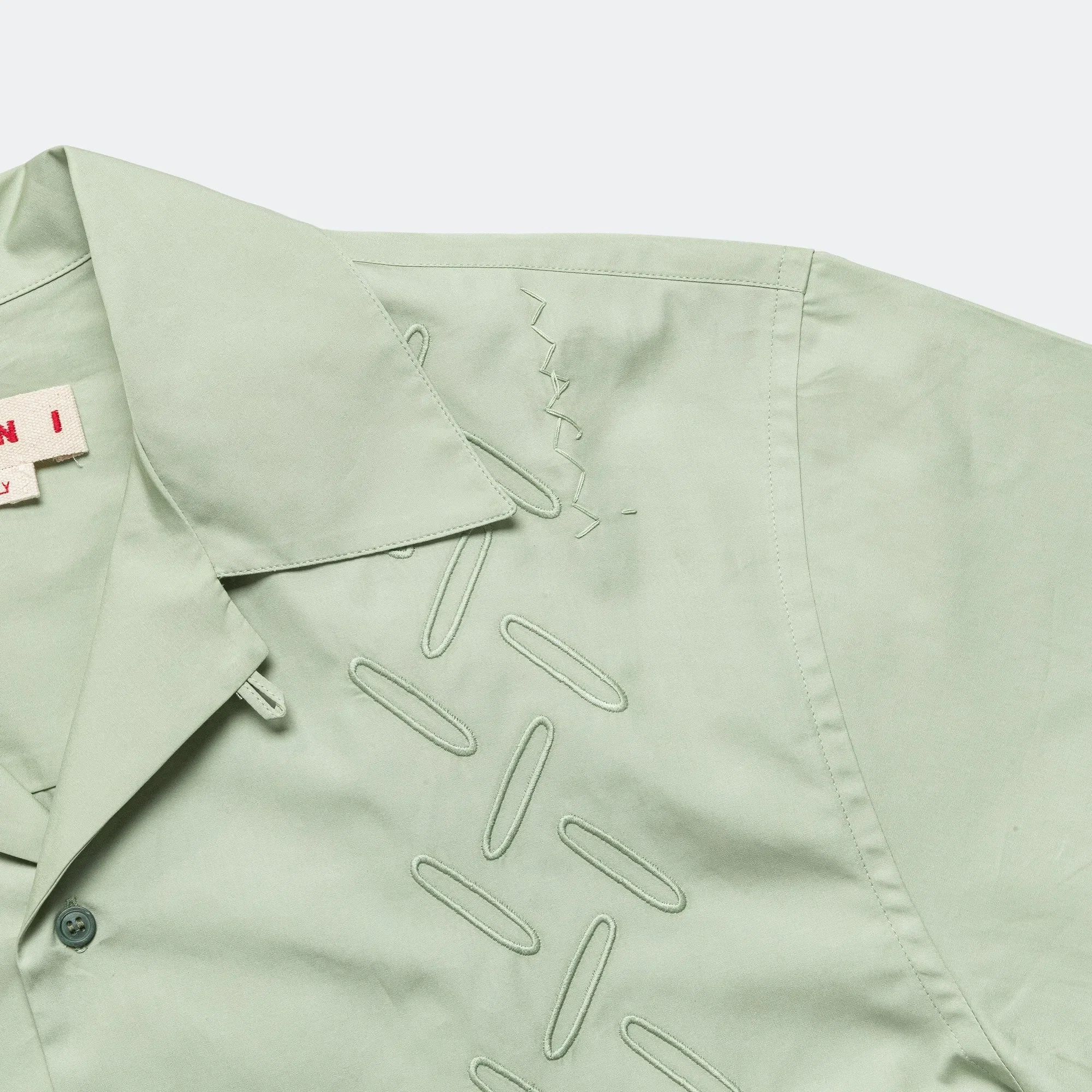 Marni Short Sleeve Pattern Cotton Shirt - Linden