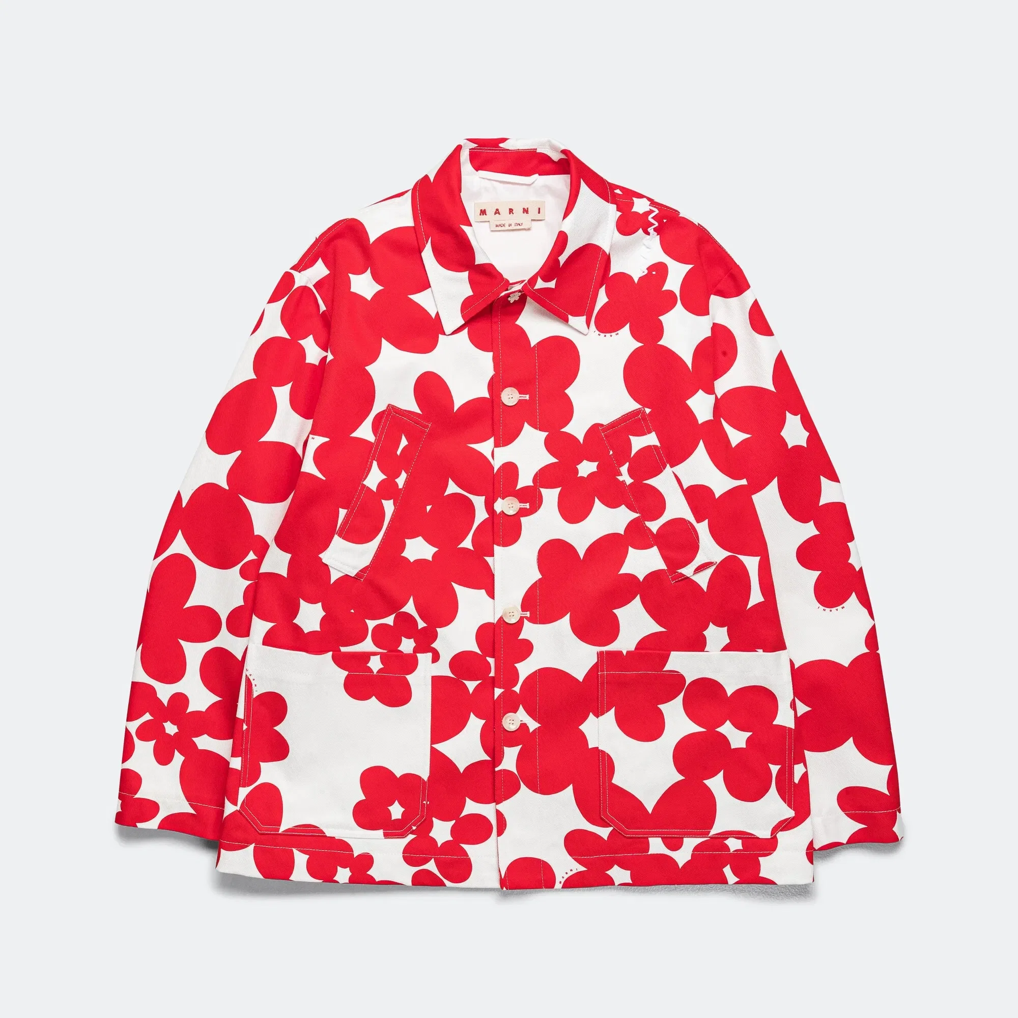 Marni Dillies Gabardine Jacket - Crimson