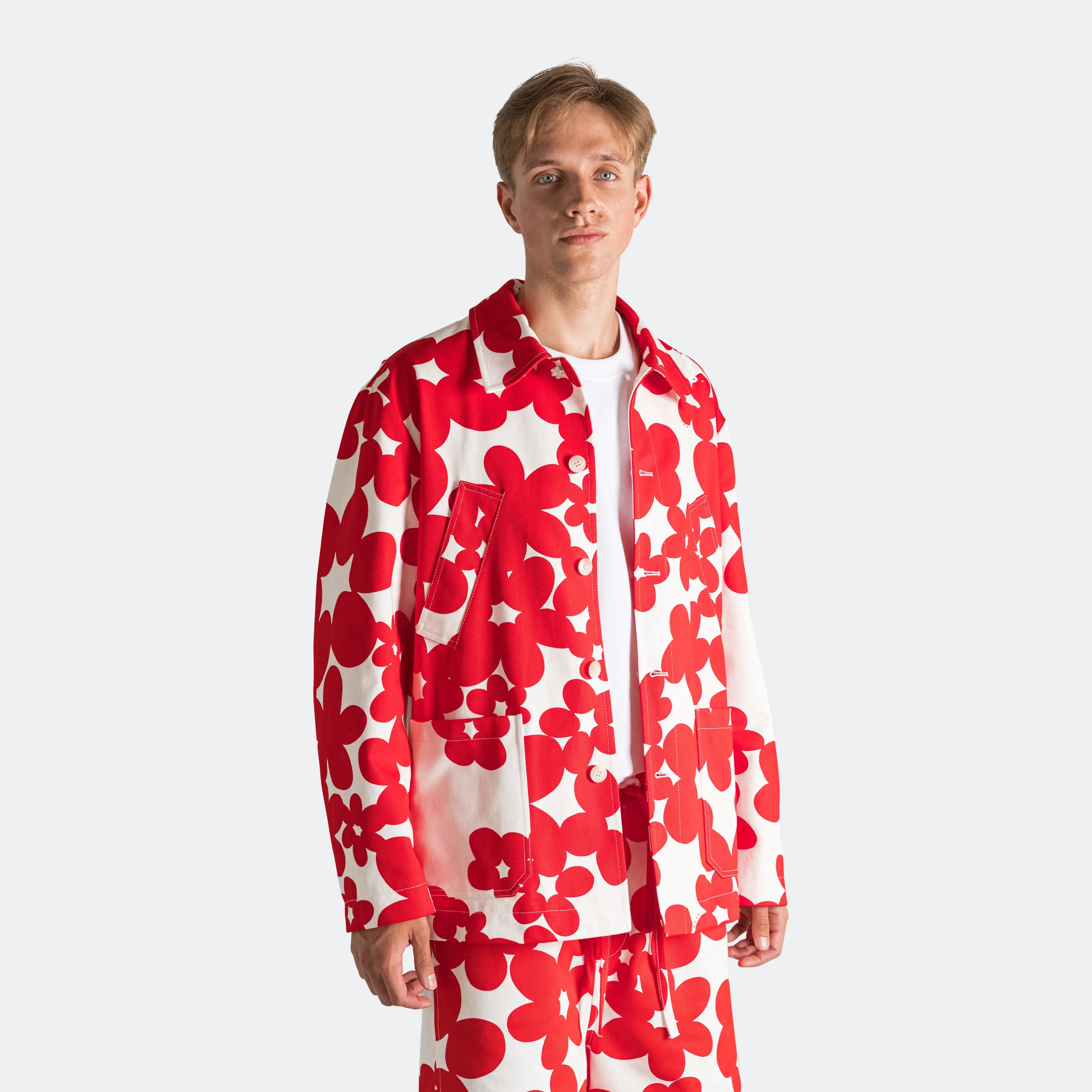 Marni Dillies Gabardine Jacket - Crimson